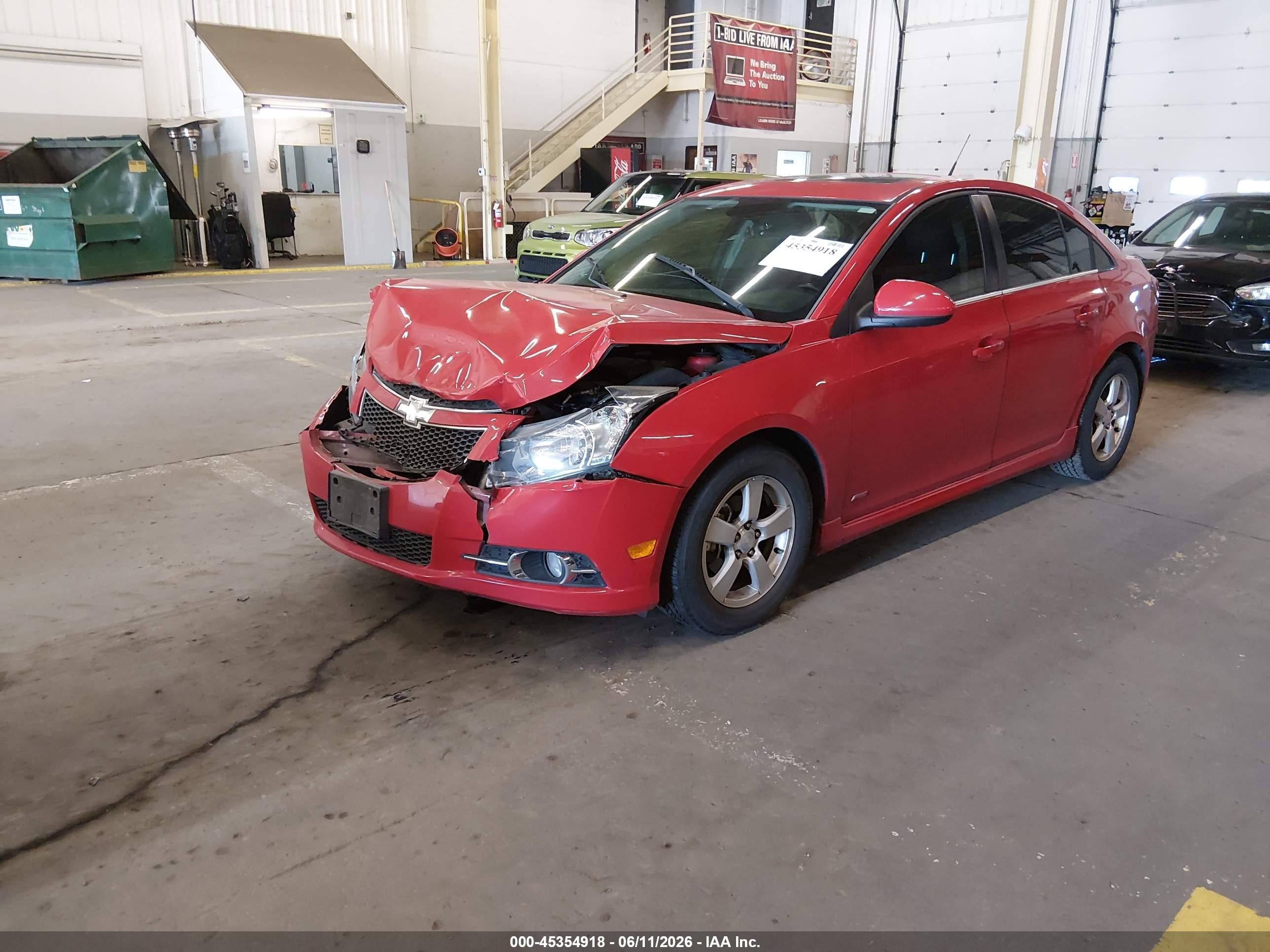2012 Chevrolet Cruze 1lt Красный vin: 1G1PF5SC7C7375583