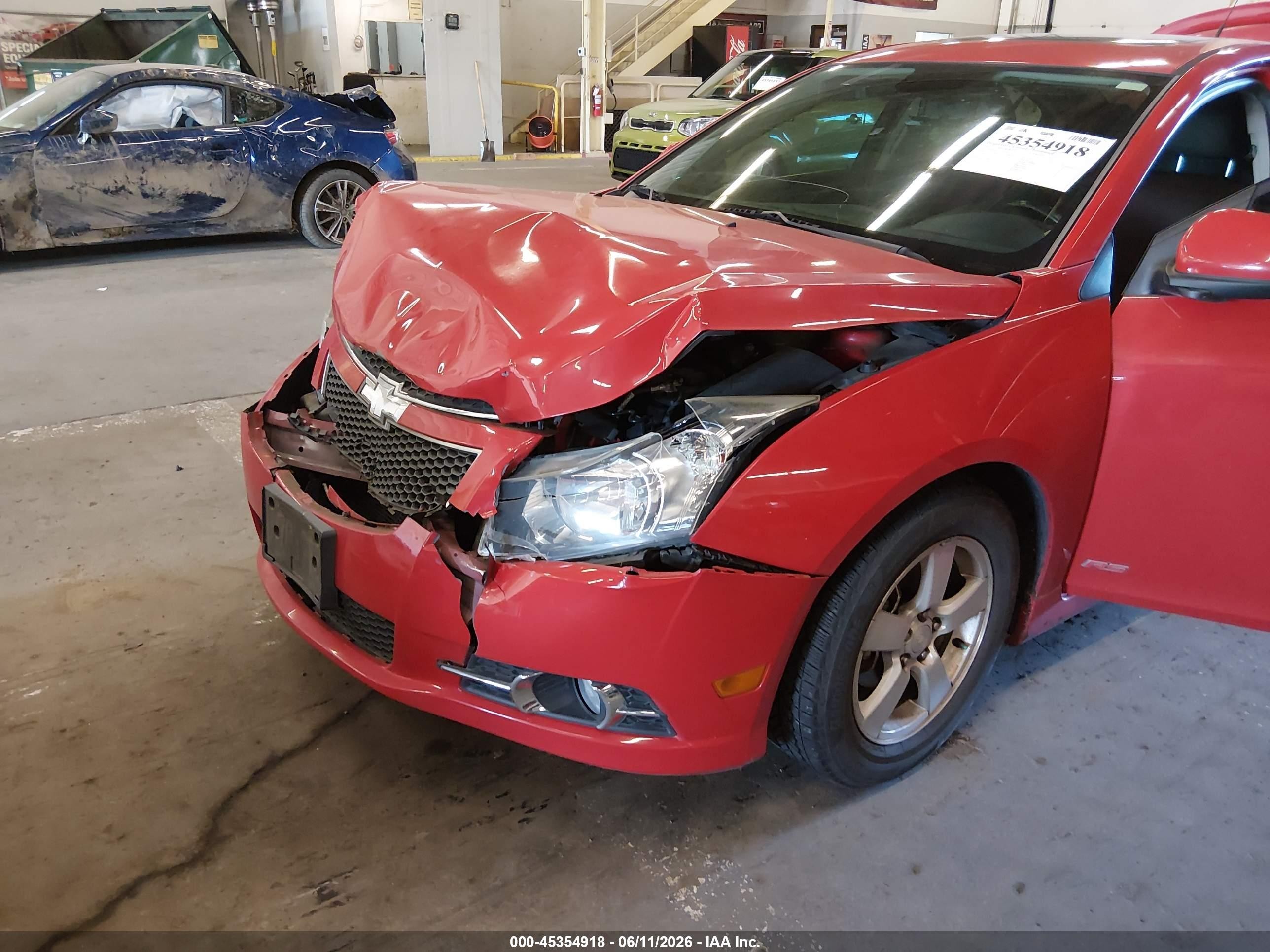 2012 Chevrolet Cruze 1lt Красный vin: 1G1PF5SC7C7375583