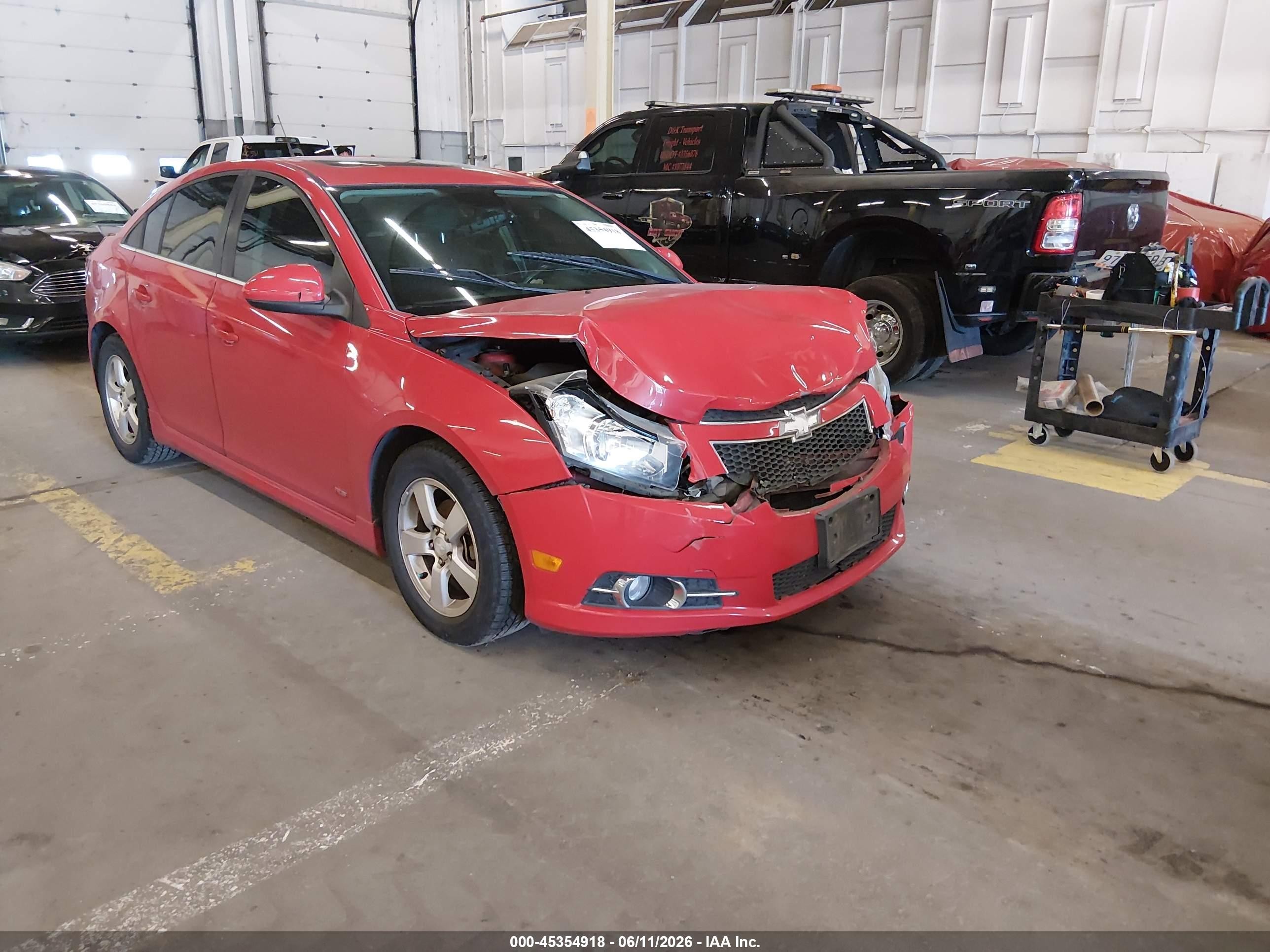 2012 Chevrolet Cruze 1lt Красный vin: 1G1PF5SC7C7375583