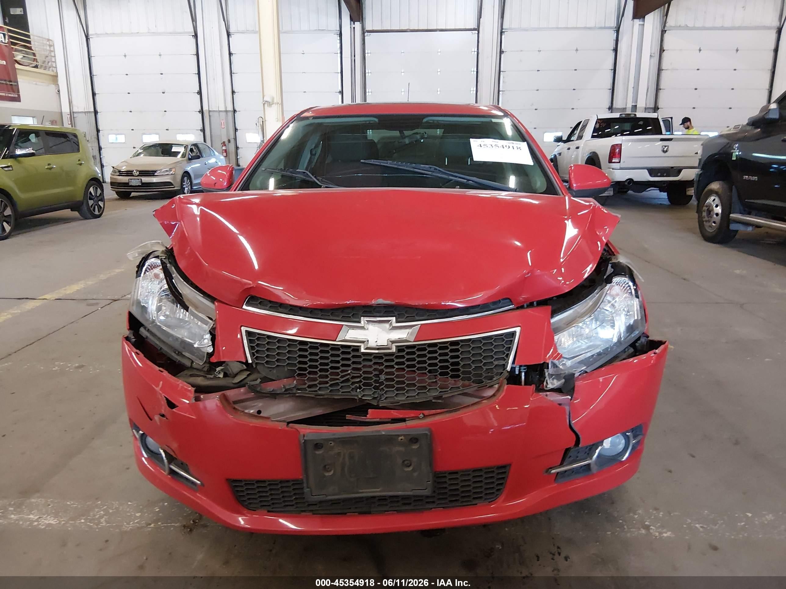 2012 Chevrolet Cruze 1lt Красный vin: 1G1PF5SC7C7375583
