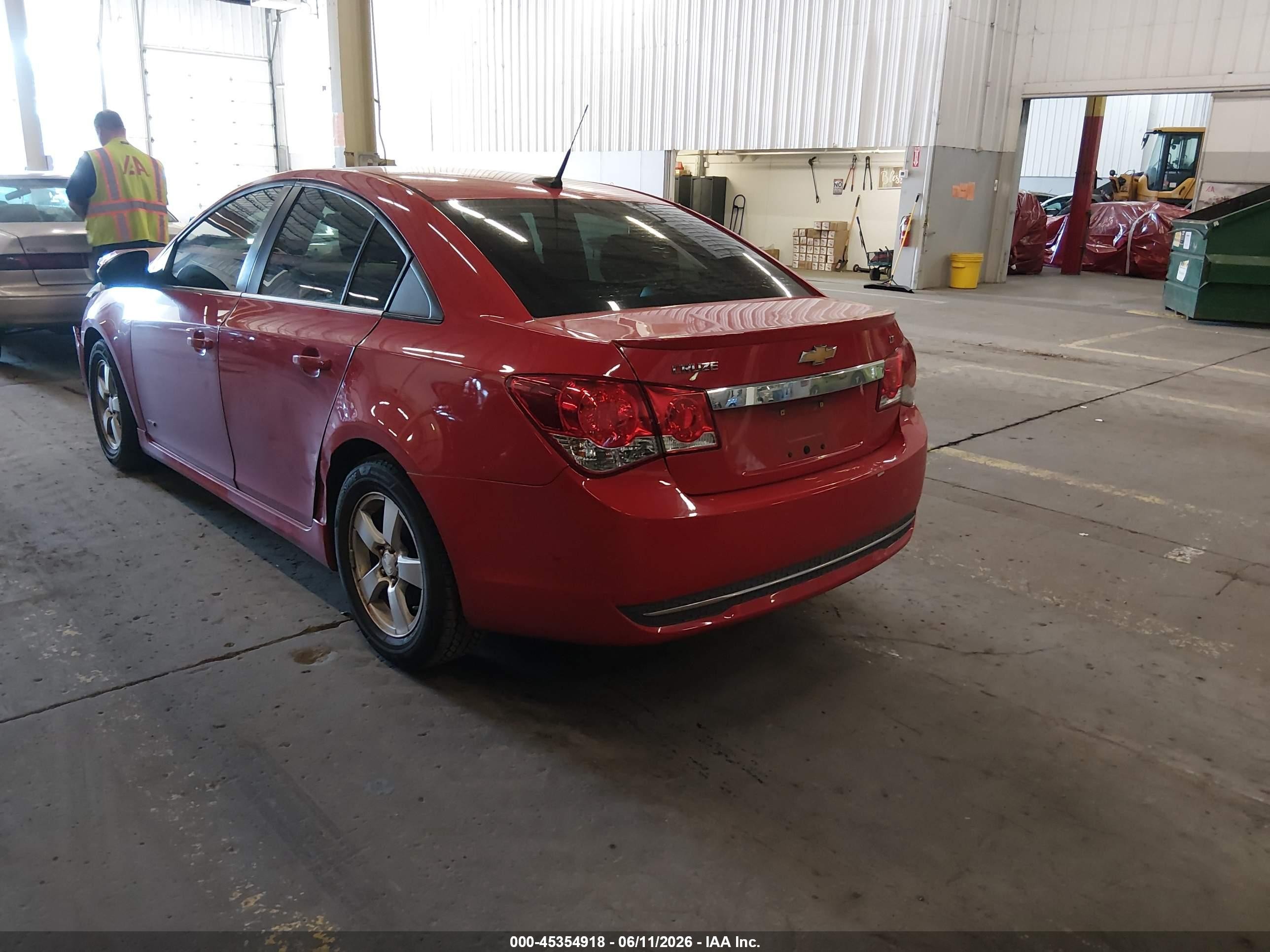 2012 Chevrolet Cruze 1lt Красный vin: 1G1PF5SC7C7375583
