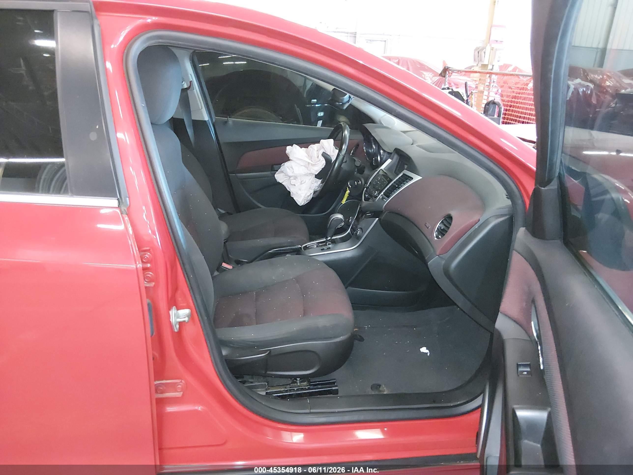 2012 Chevrolet Cruze 1lt Красный vin: 1G1PF5SC7C7375583