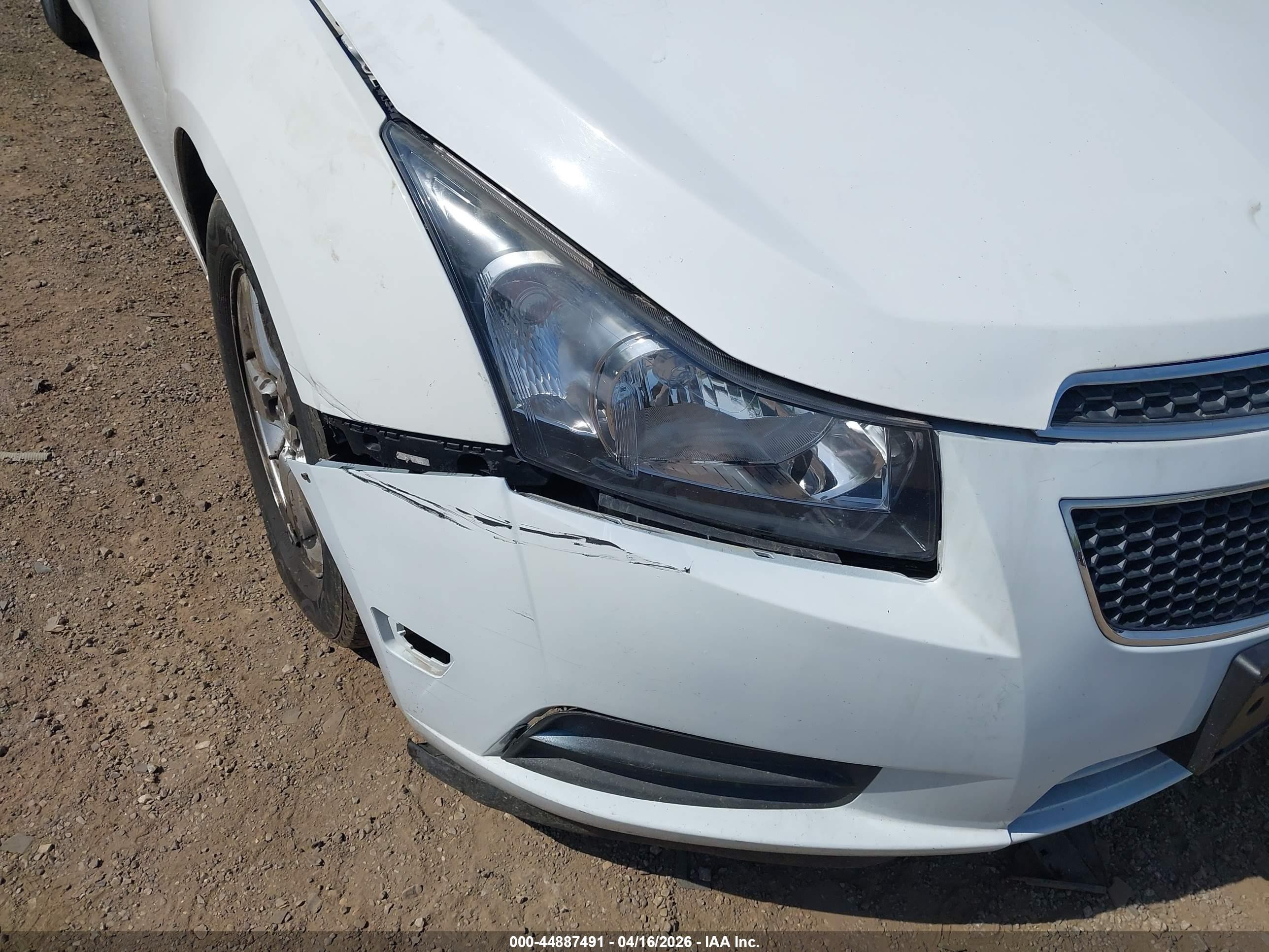 2012 Chevrolet Cruze 1lt White vin: 1G1PF5SC8C7126659