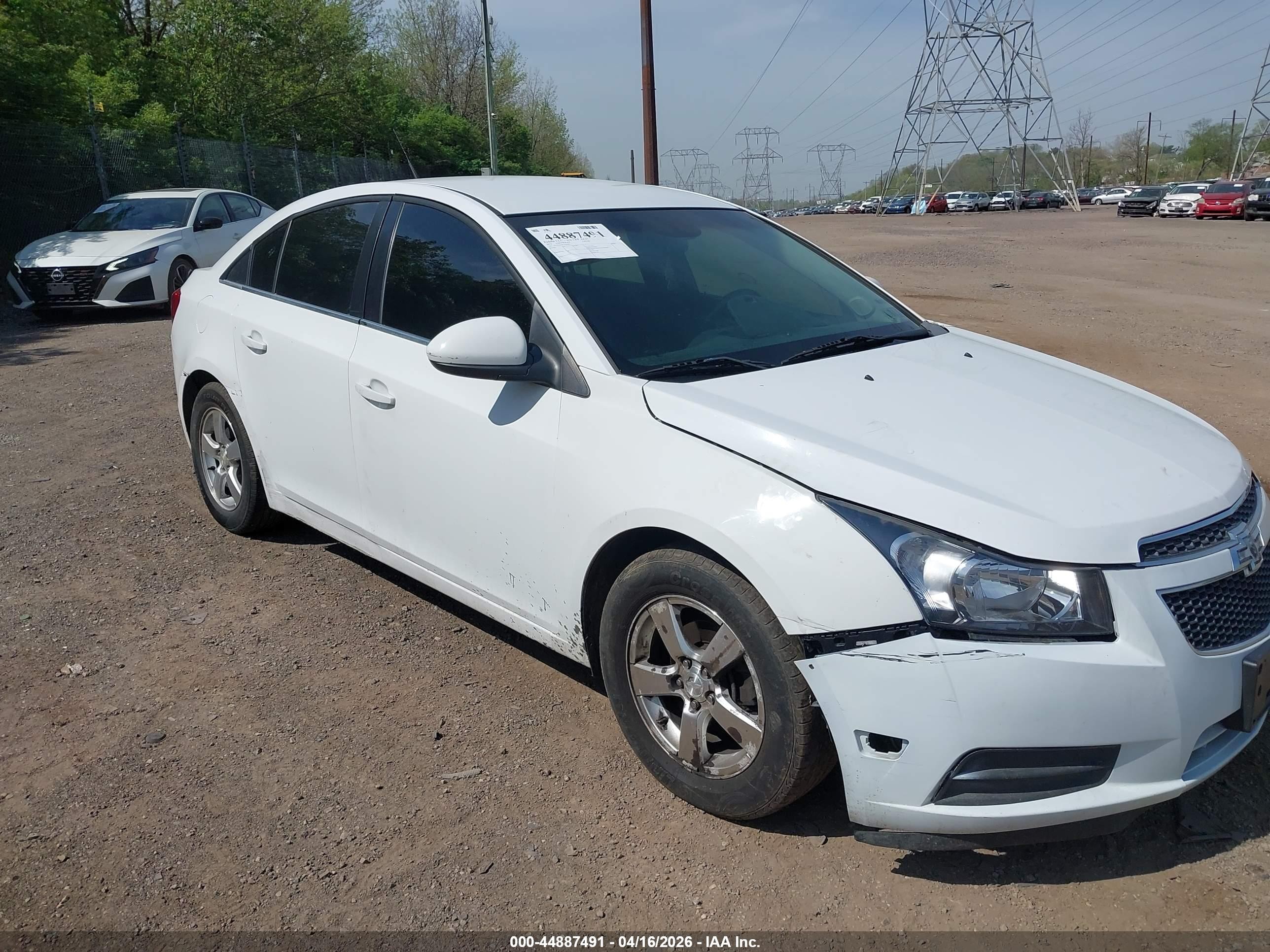 2012 Chevrolet Cruze 1lt Белый vin: 1G1PF5SC8C7126659