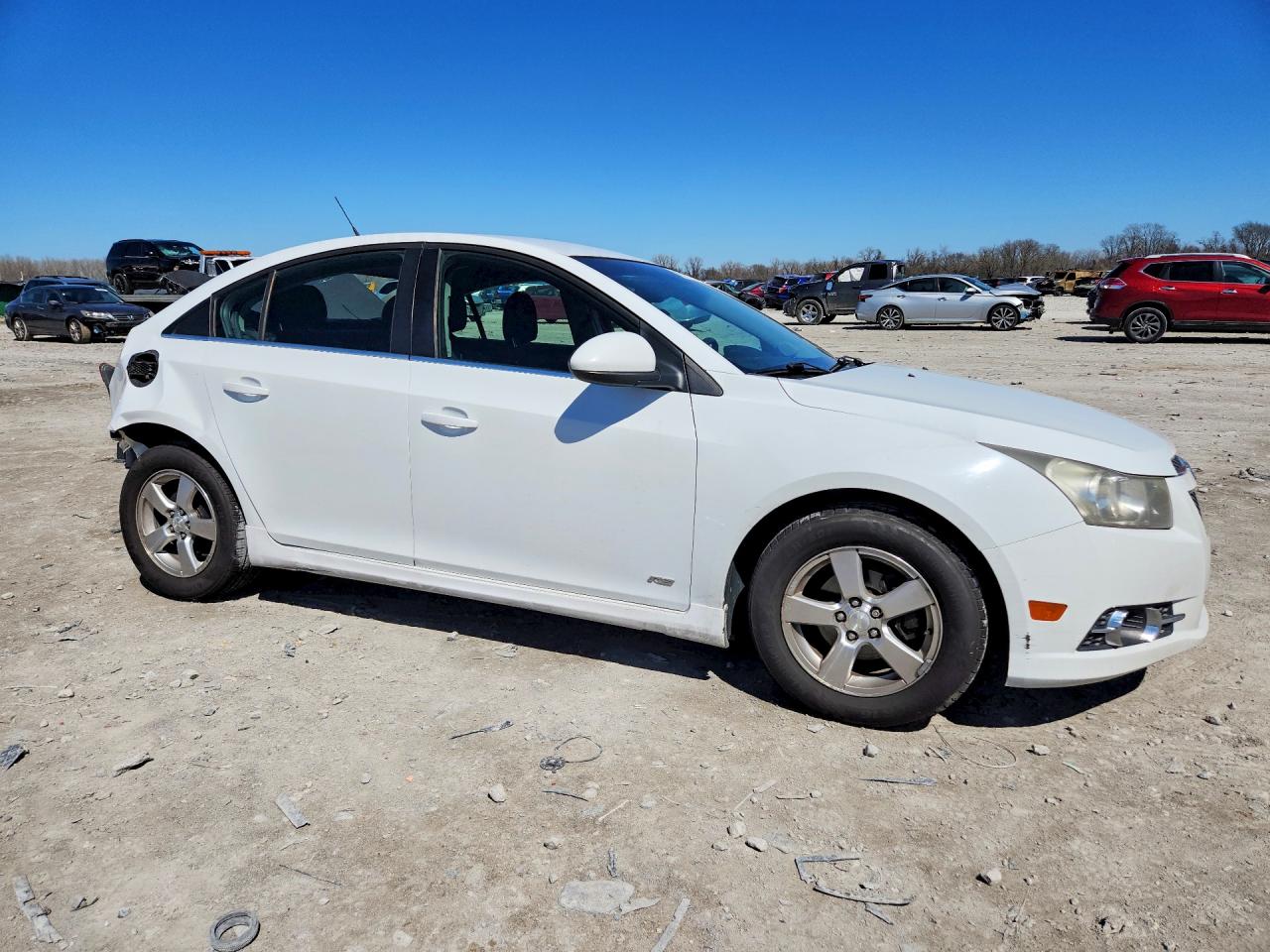 2012 Chevrolet Cruze Lt White vin: 1G1PF5SC8C7183394