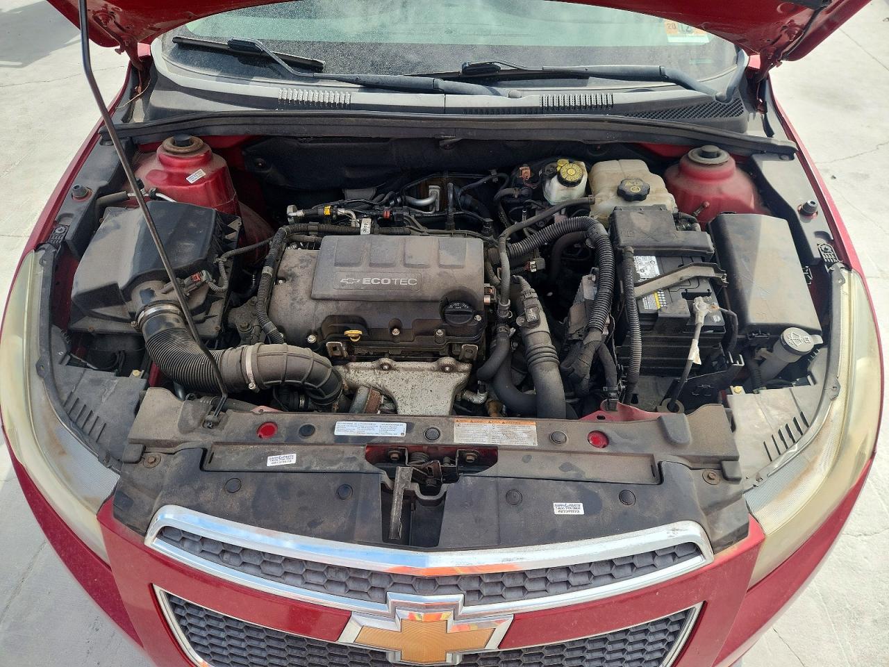2012 Chevrolet Cruze Lt Red vin: 1G1PF5SC8C7191365