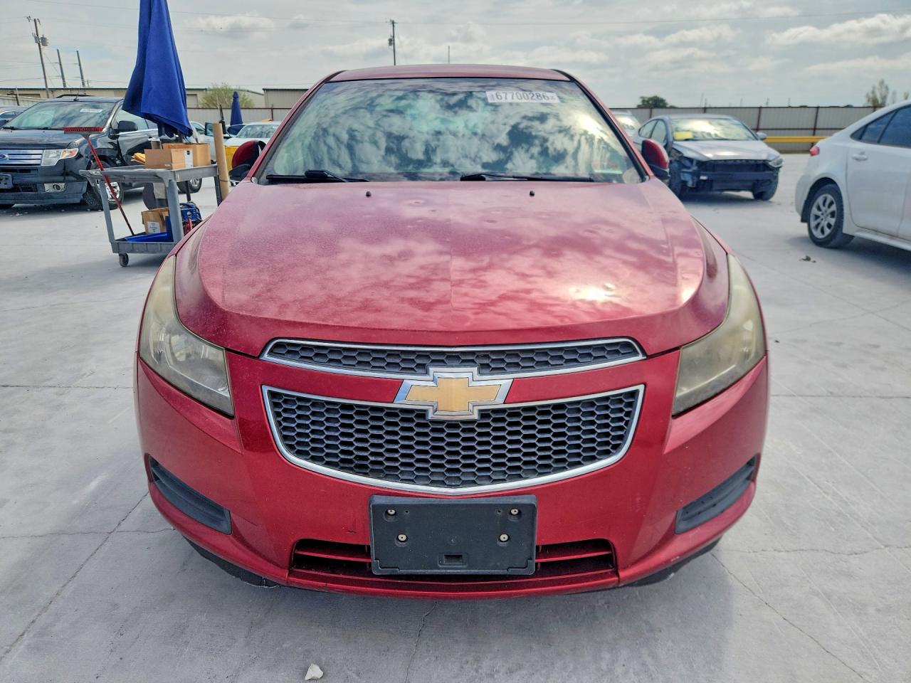 2012 Chevrolet Cruze Lt Red vin: 1G1PF5SC8C7191365