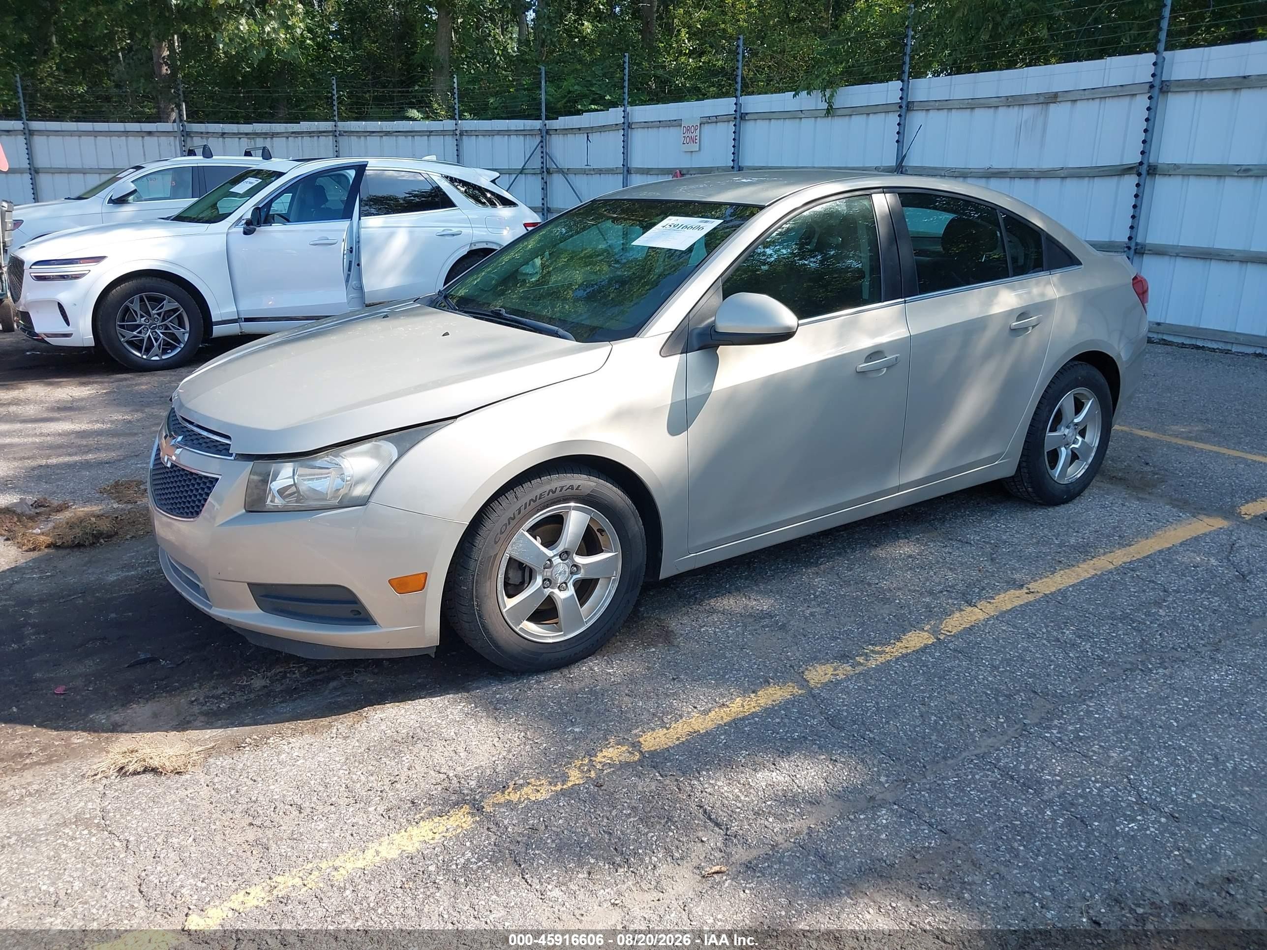 2012 Chevrolet Cruze 1lt Champagne vin: 1G1PF5SC8C7290560