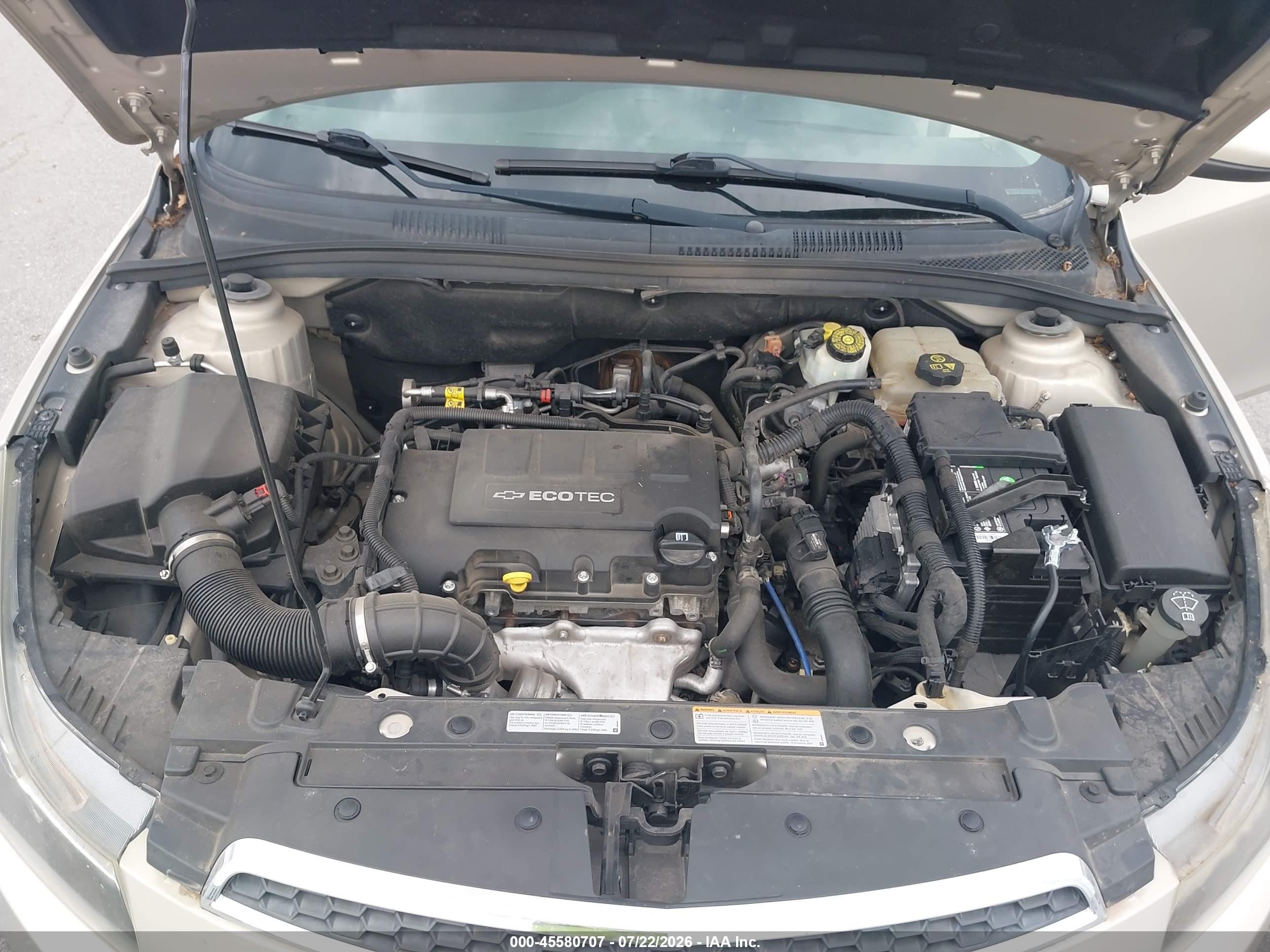 2012 Chevrolet Cruze 1lt Золотой vin: 1G1PF5SC8C7296276
