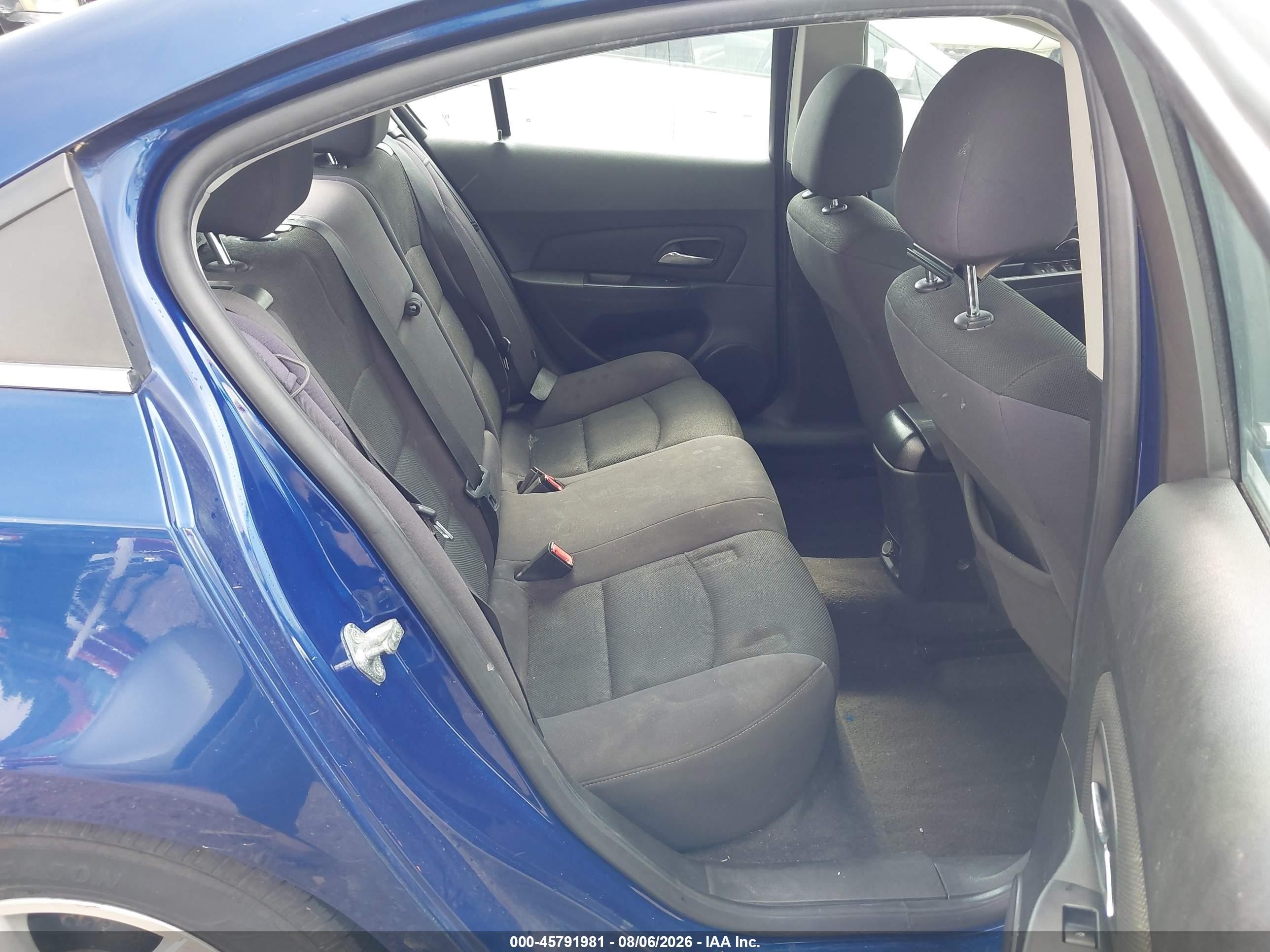 2012 Chevrolet Cruze 1lt Синий vin: 1G1PF5SC8C7299307