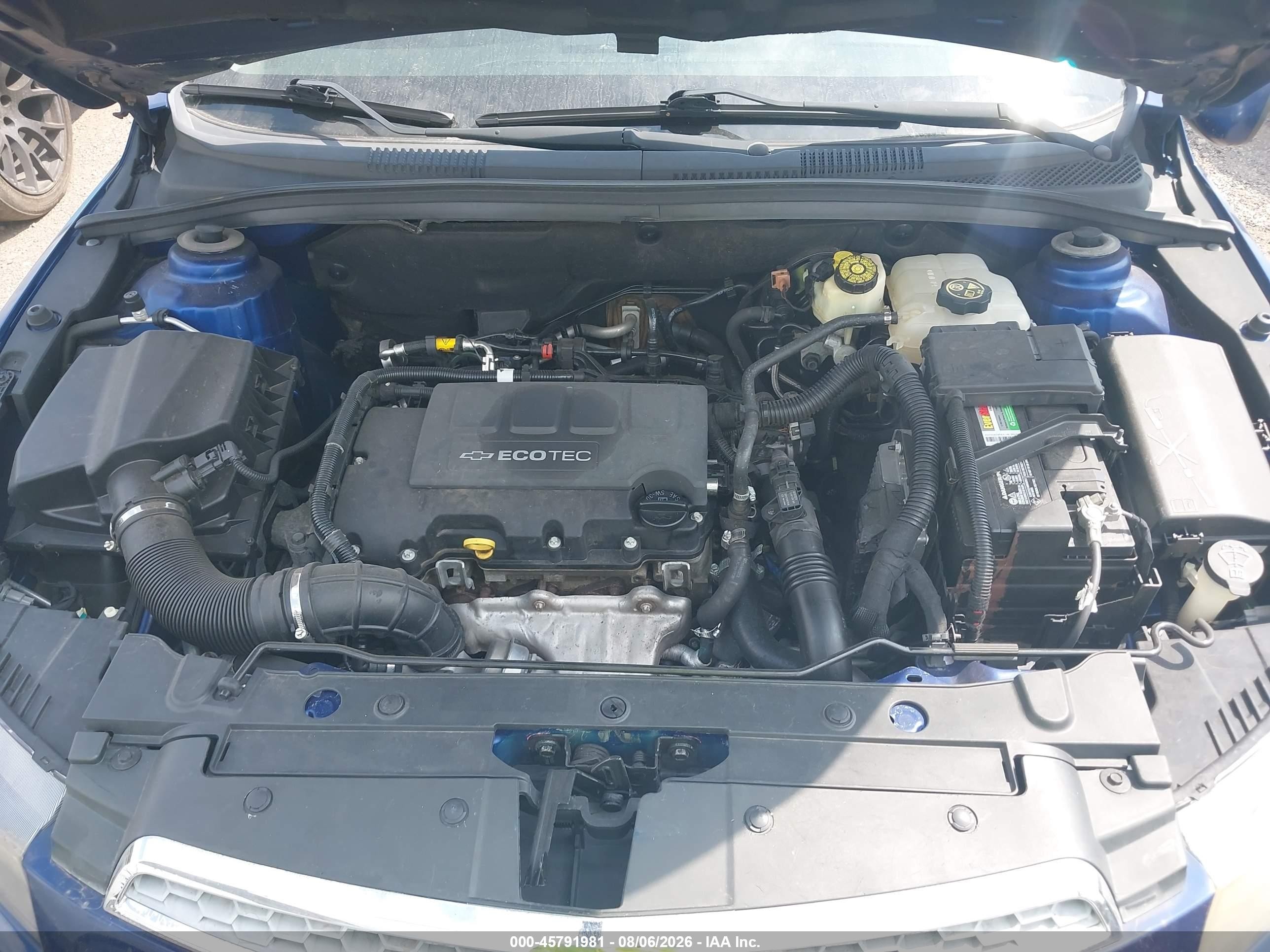 2012 Chevrolet Cruze 1lt Синий vin: 1G1PF5SC8C7299307