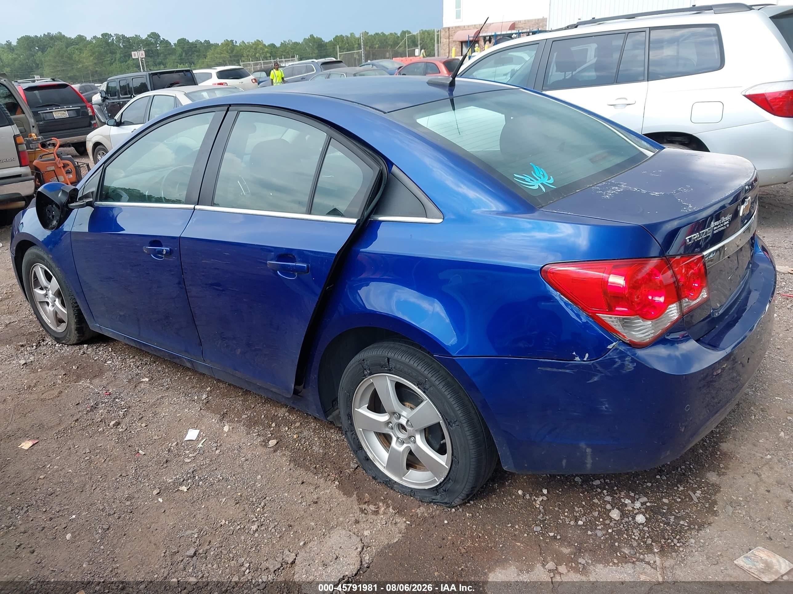 2012 Chevrolet Cruze 1lt Синий vin: 1G1PF5SC8C7299307