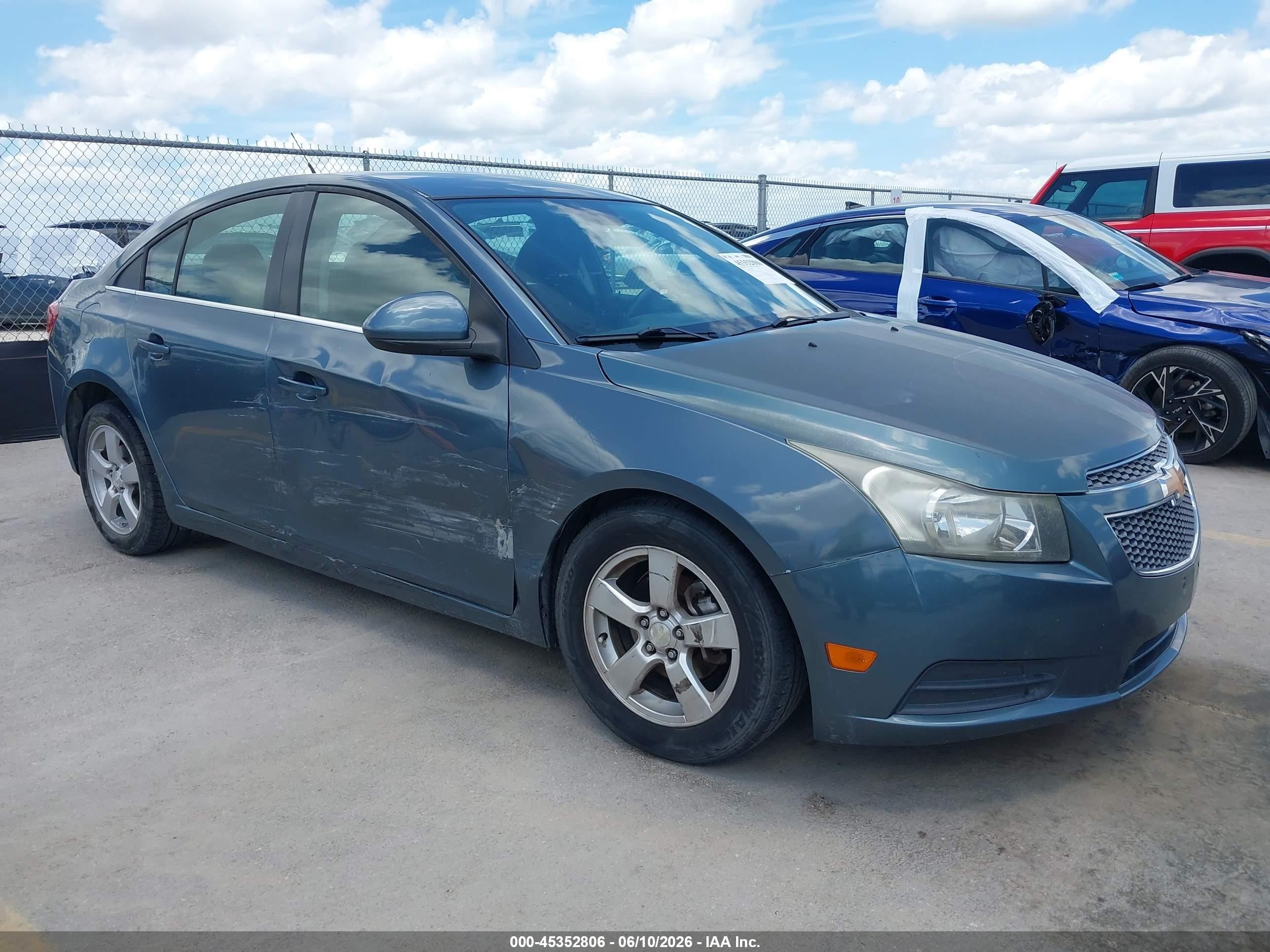 2012 Chevrolet Cruze 1lt Light Blue vin: 1G1PF5SC8C7348943