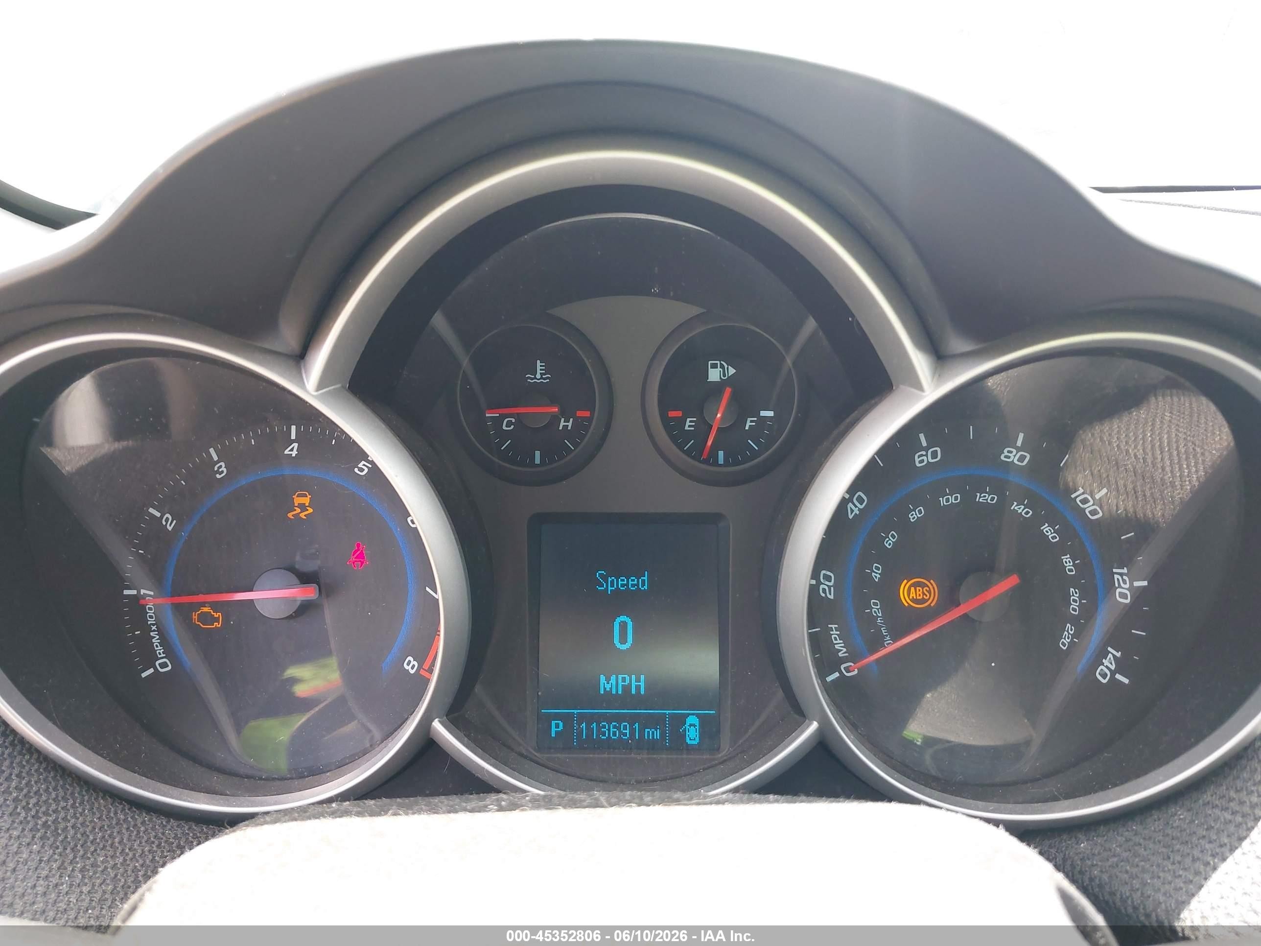2012 Chevrolet Cruze 1lt Light Blue vin: 1G1PF5SC8C7348943