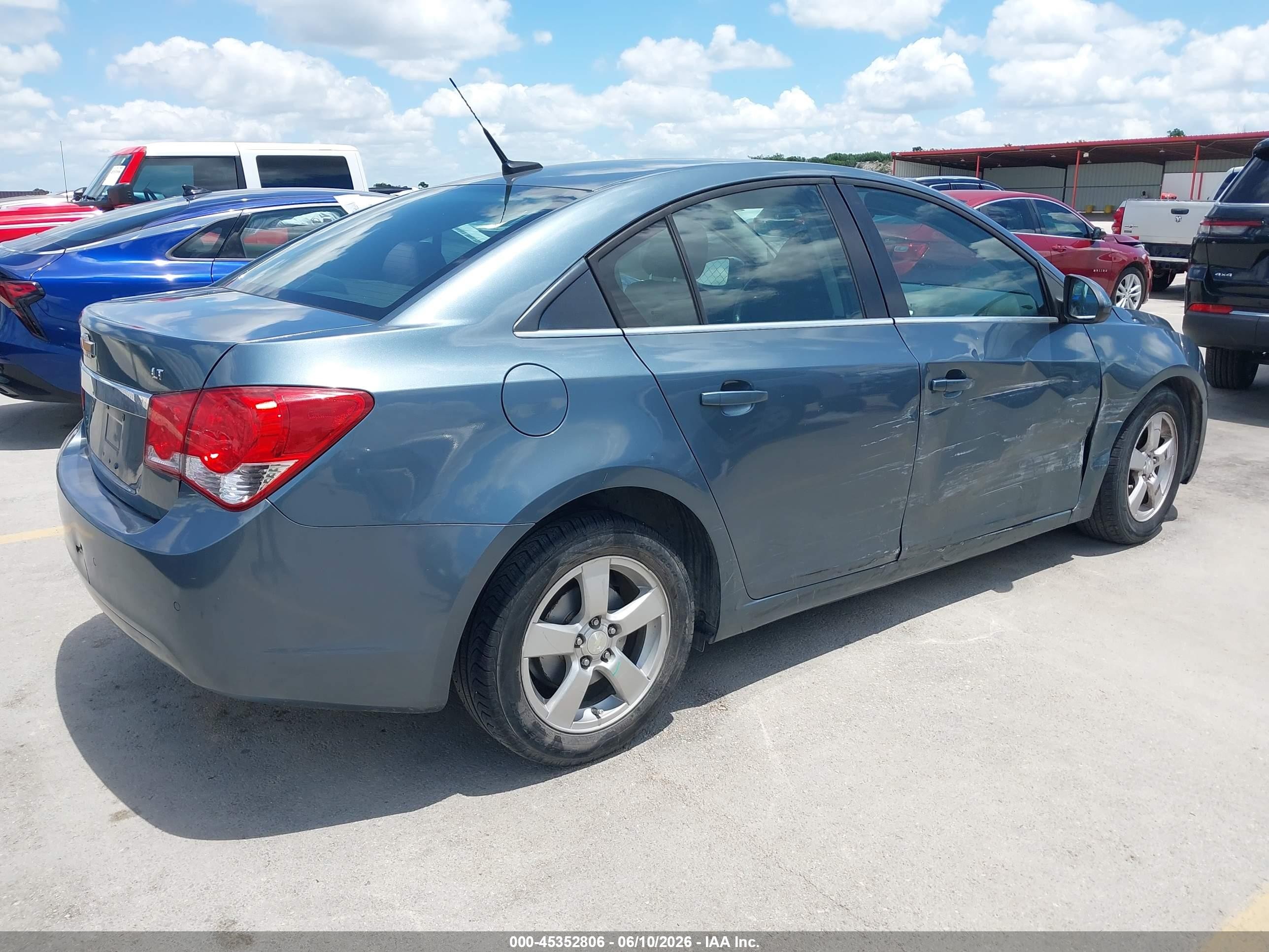 2012 Chevrolet Cruze 1lt Light Blue vin: 1G1PF5SC8C7348943