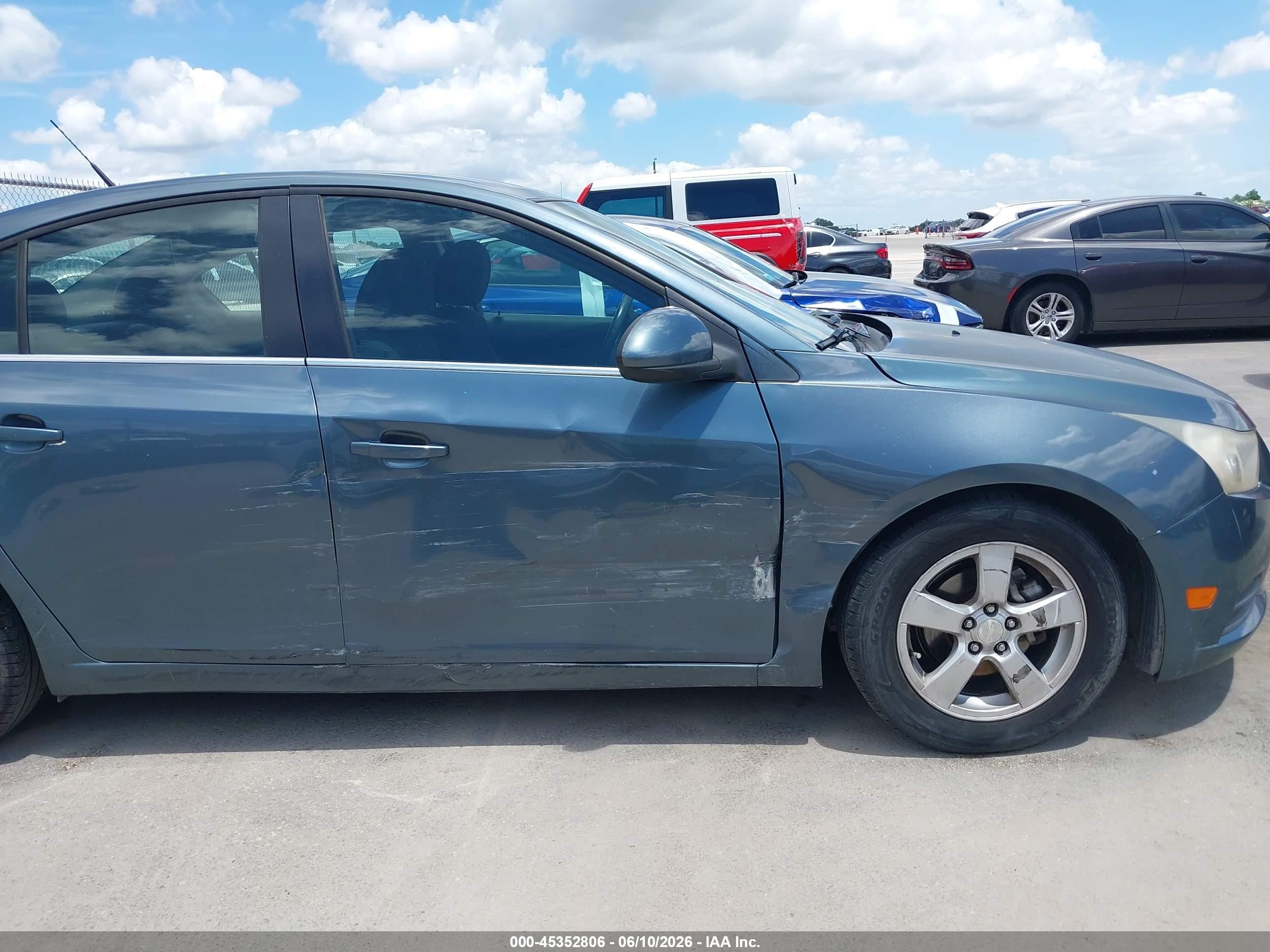 2012 Chevrolet Cruze 1lt Light Blue vin: 1G1PF5SC8C7348943