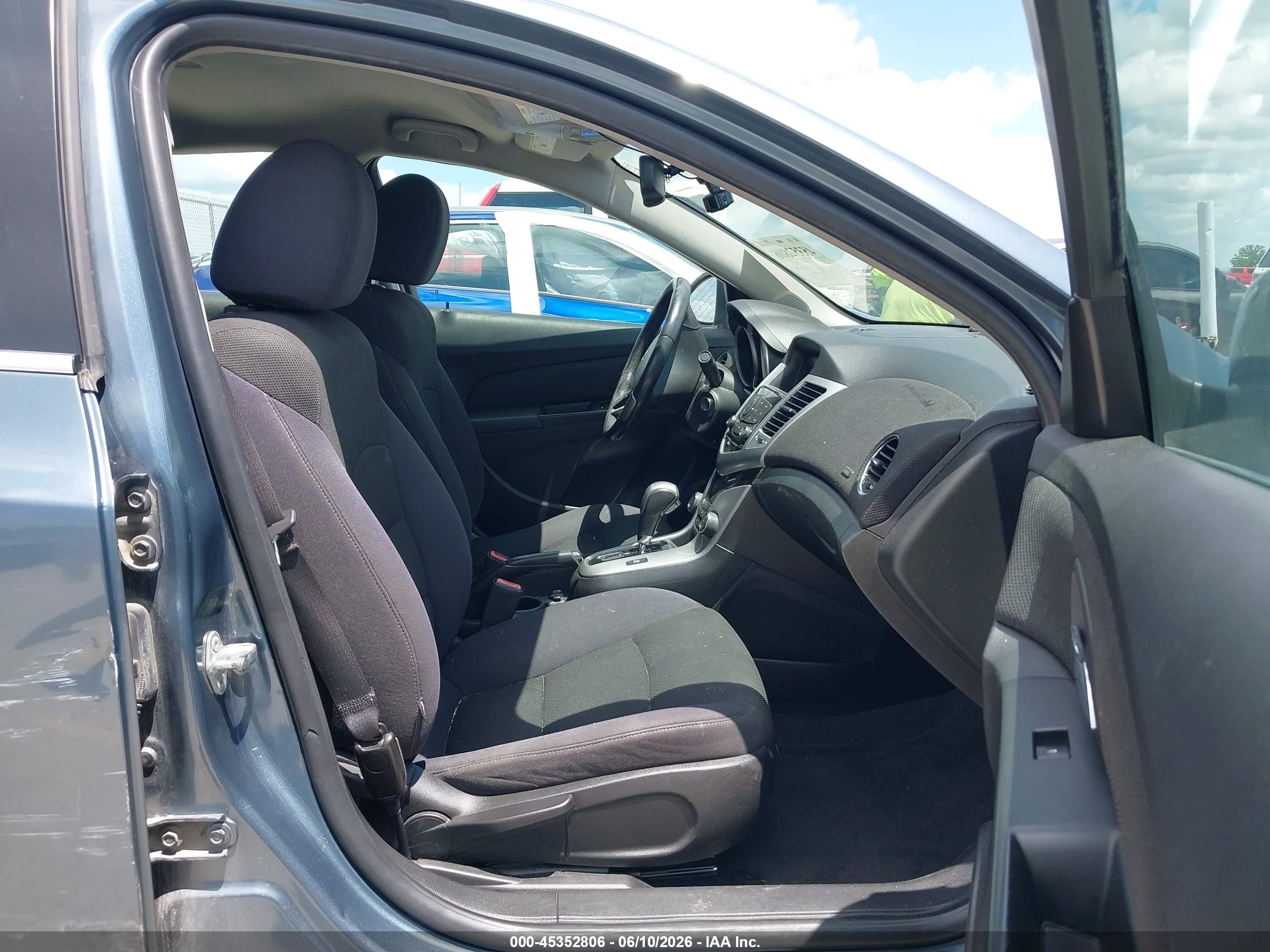 2012 Chevrolet Cruze 1lt Light Blue vin: 1G1PF5SC8C7348943