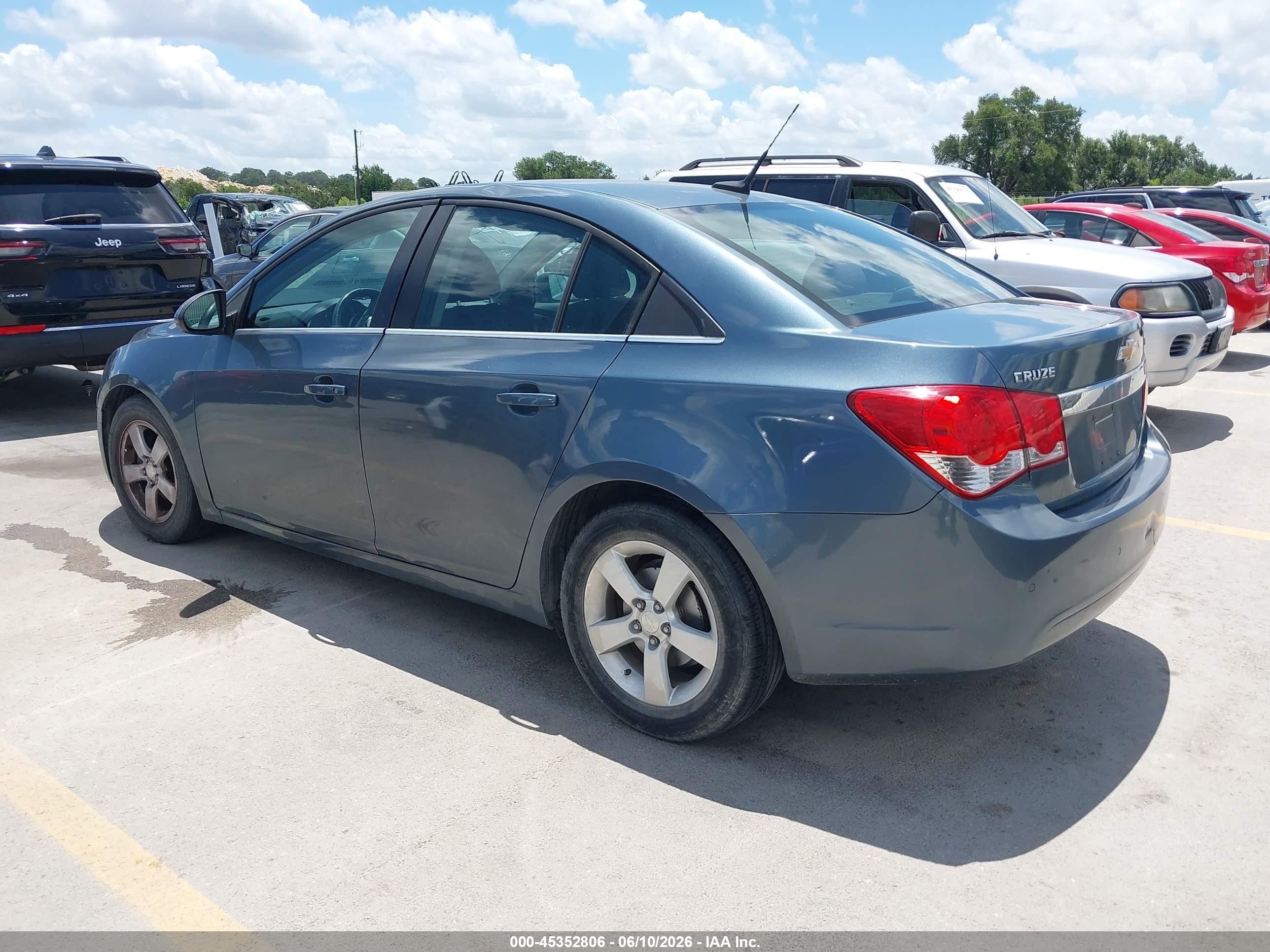 2012 Chevrolet Cruze 1lt Light Blue vin: 1G1PF5SC8C7348943