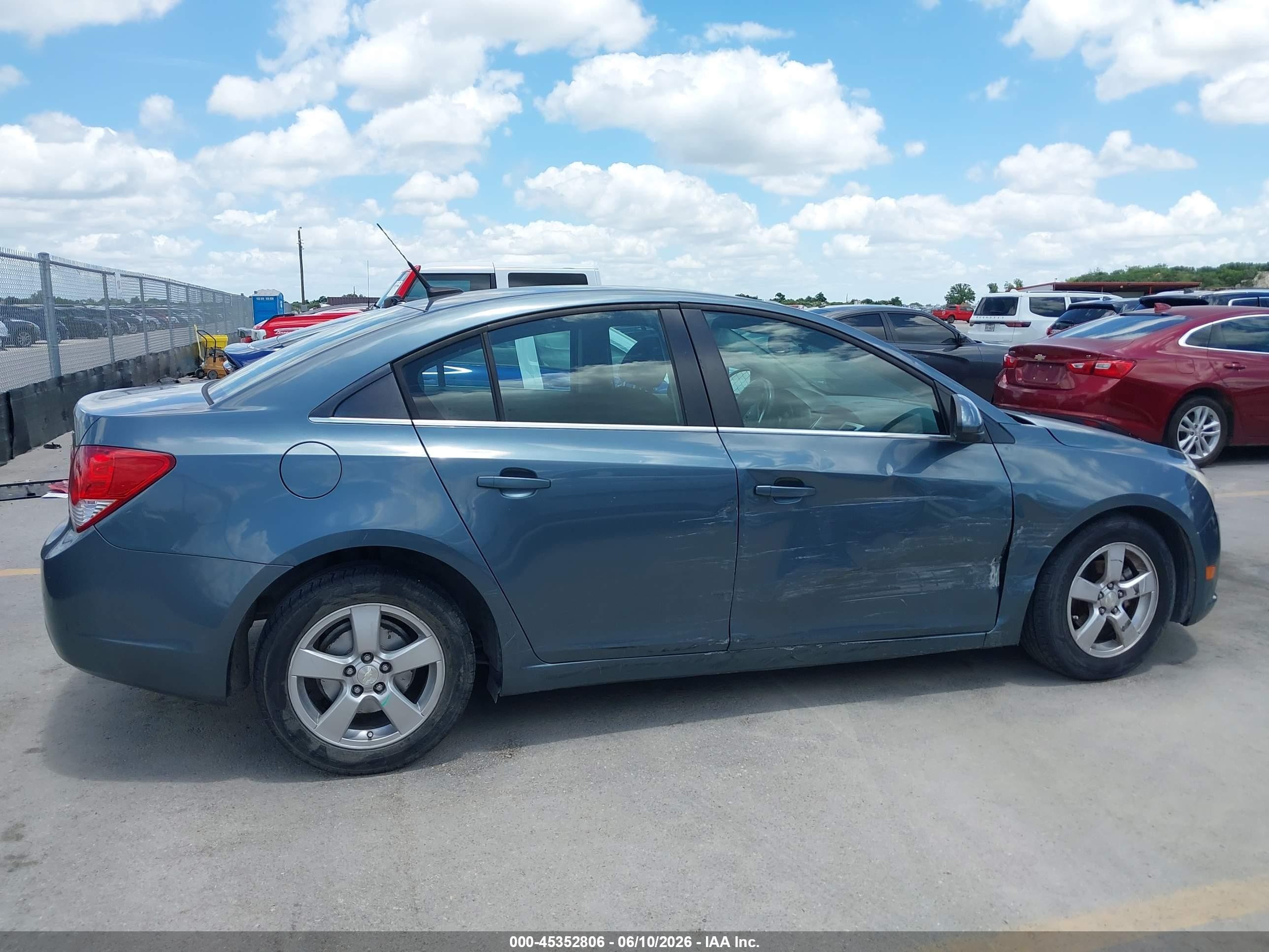 2012 Chevrolet Cruze 1lt Light Blue vin: 1G1PF5SC8C7348943