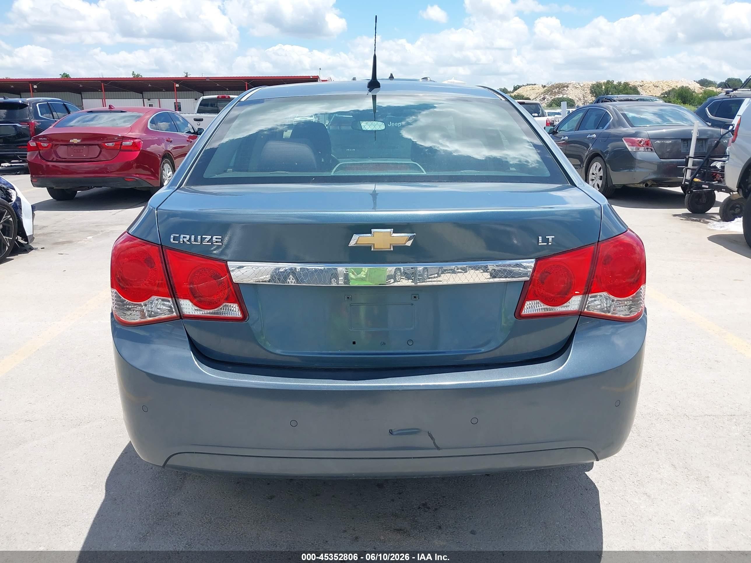 2012 Chevrolet Cruze 1lt Light Blue vin: 1G1PF5SC8C7348943