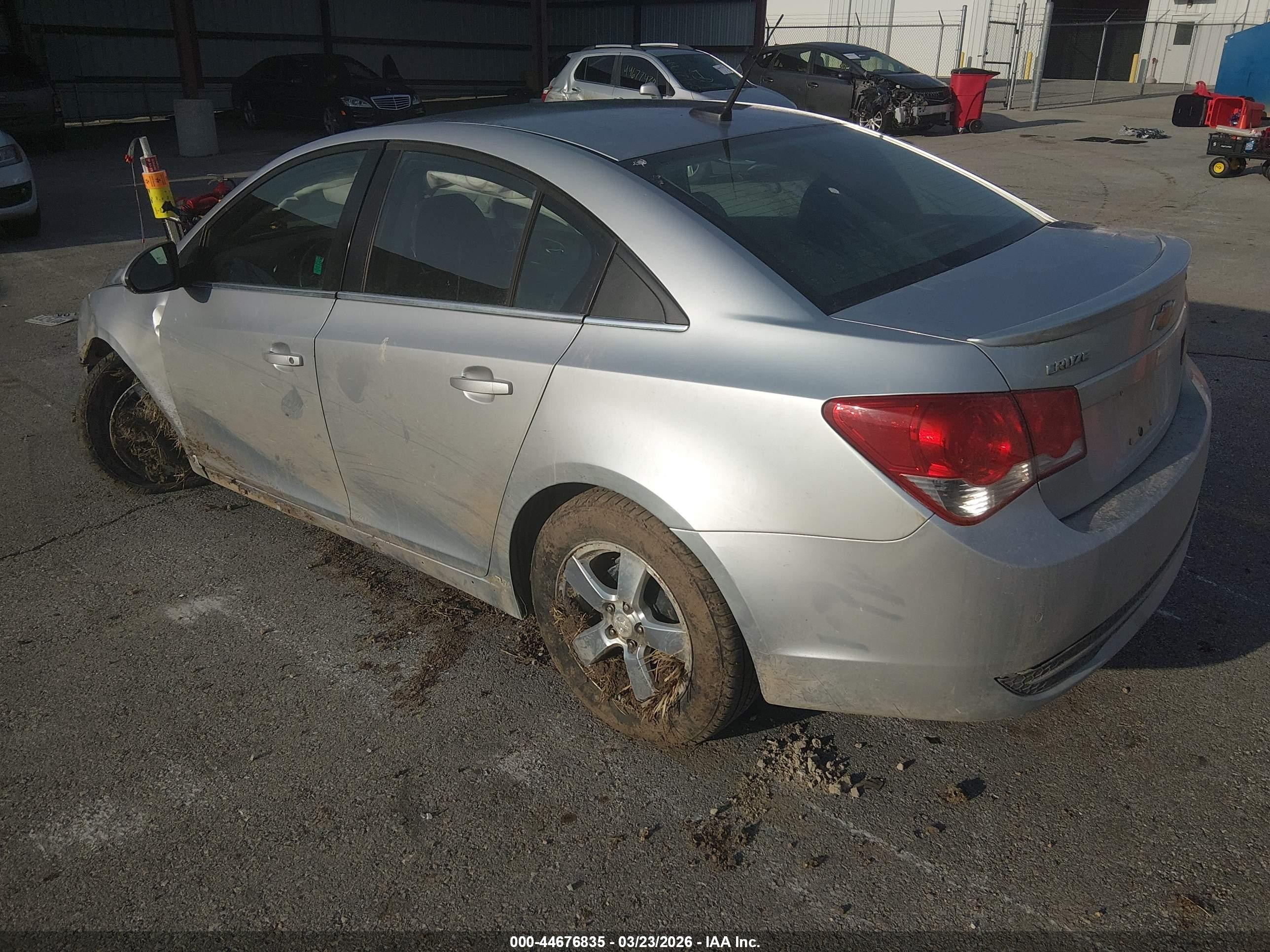 2012 Chevrolet Cruze 1lt Silver vin: 1G1PF5SC8C7389380
