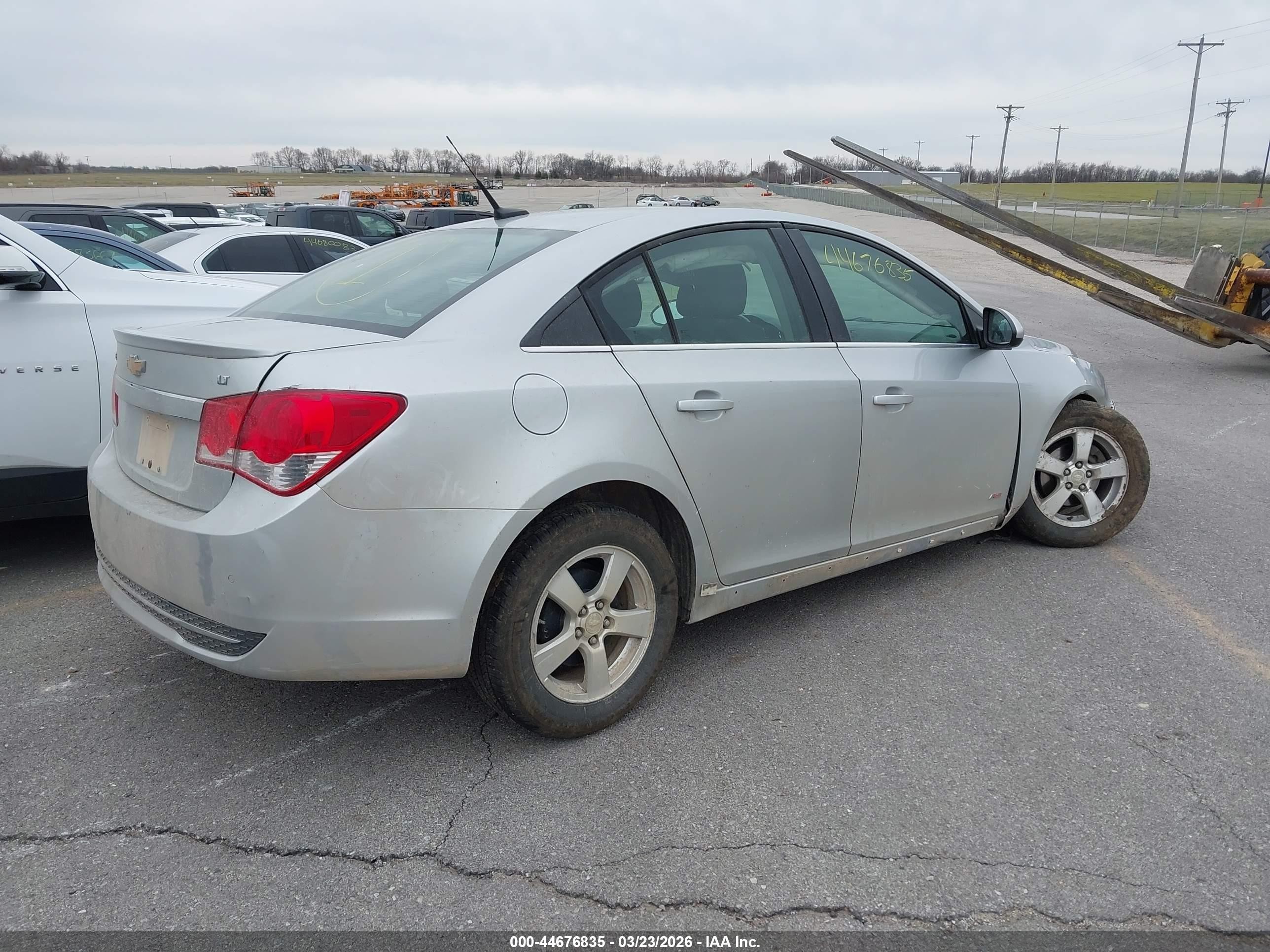 2012 Chevrolet Cruze 1lt Silver vin: 1G1PF5SC8C7389380