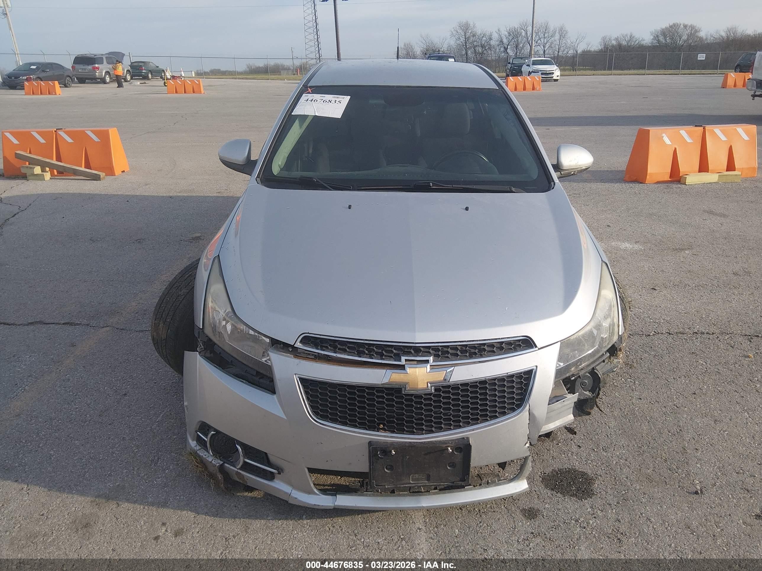 2012 Chevrolet Cruze 1lt Silver vin: 1G1PF5SC8C7389380