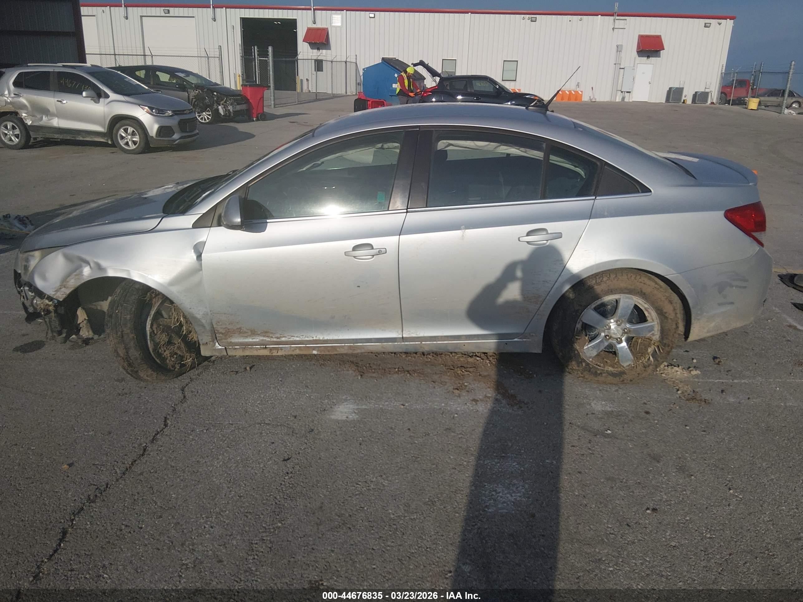 2012 Chevrolet Cruze 1lt Silver vin: 1G1PF5SC8C7389380