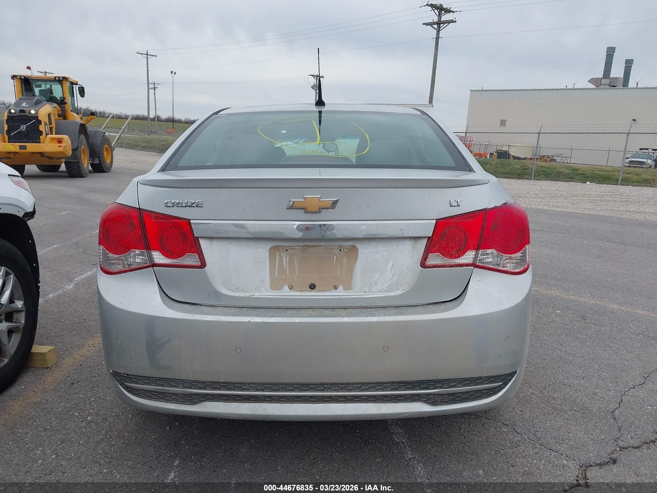 2012 Chevrolet Cruze 1lt Silver vin: 1G1PF5SC8C7389380