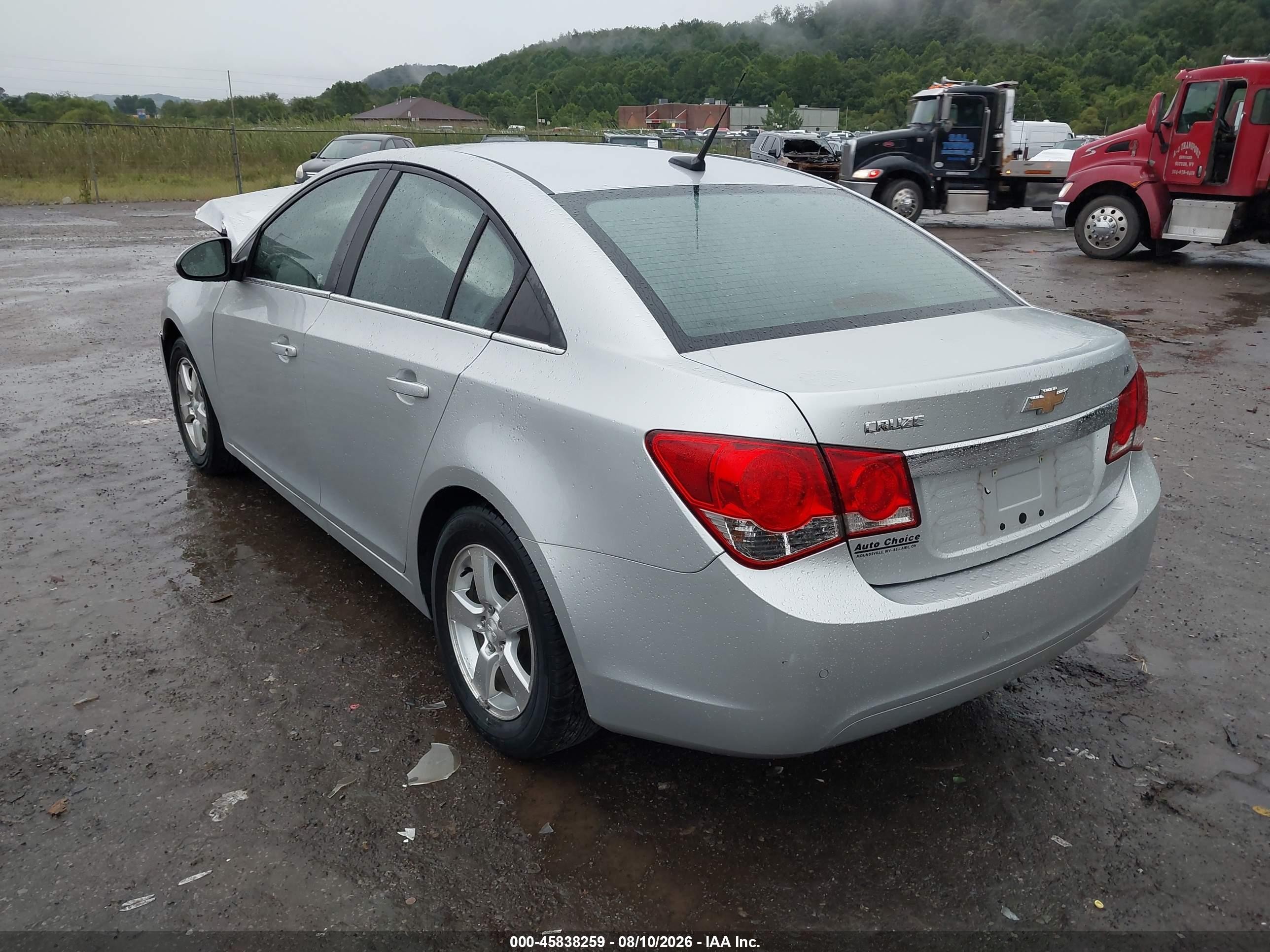 2012 Chevrolet Cruze 1lt Silver vin: 1G1PF5SC9C7166152