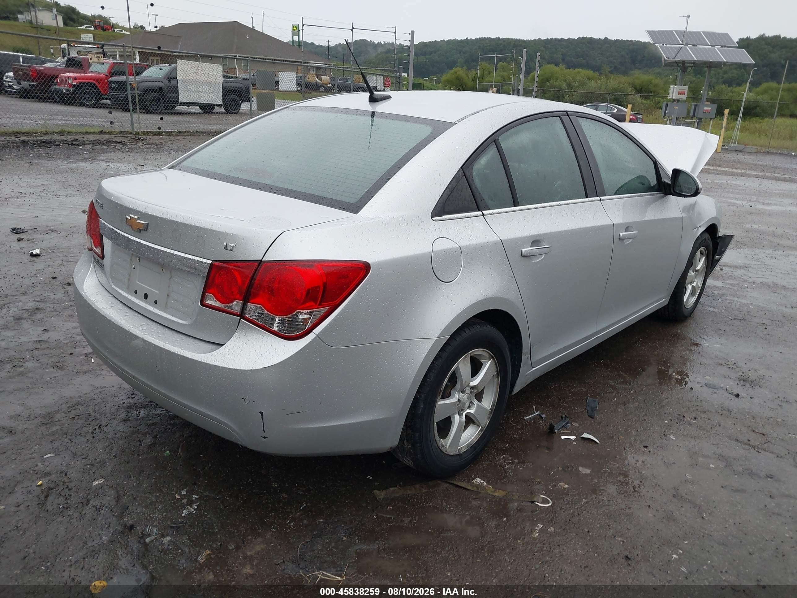 2012 Chevrolet Cruze 1lt Silver vin: 1G1PF5SC9C7166152