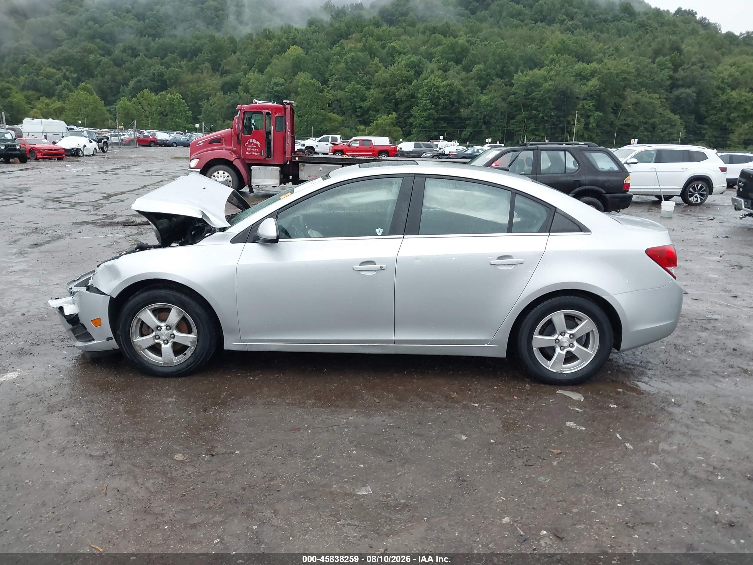 2012 Chevrolet Cruze 1lt Silver vin: 1G1PF5SC9C7166152
