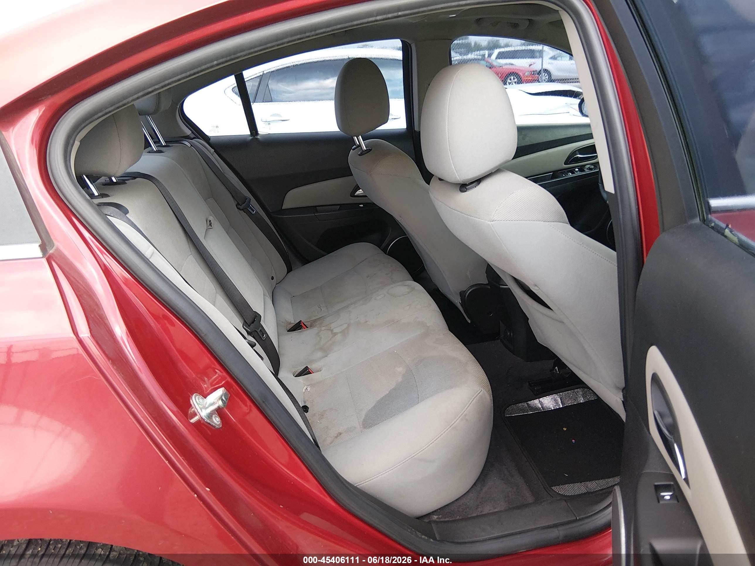2012 Chevrolet Cruze 1lt Красный vin: 1G1PF5SC9C7186305