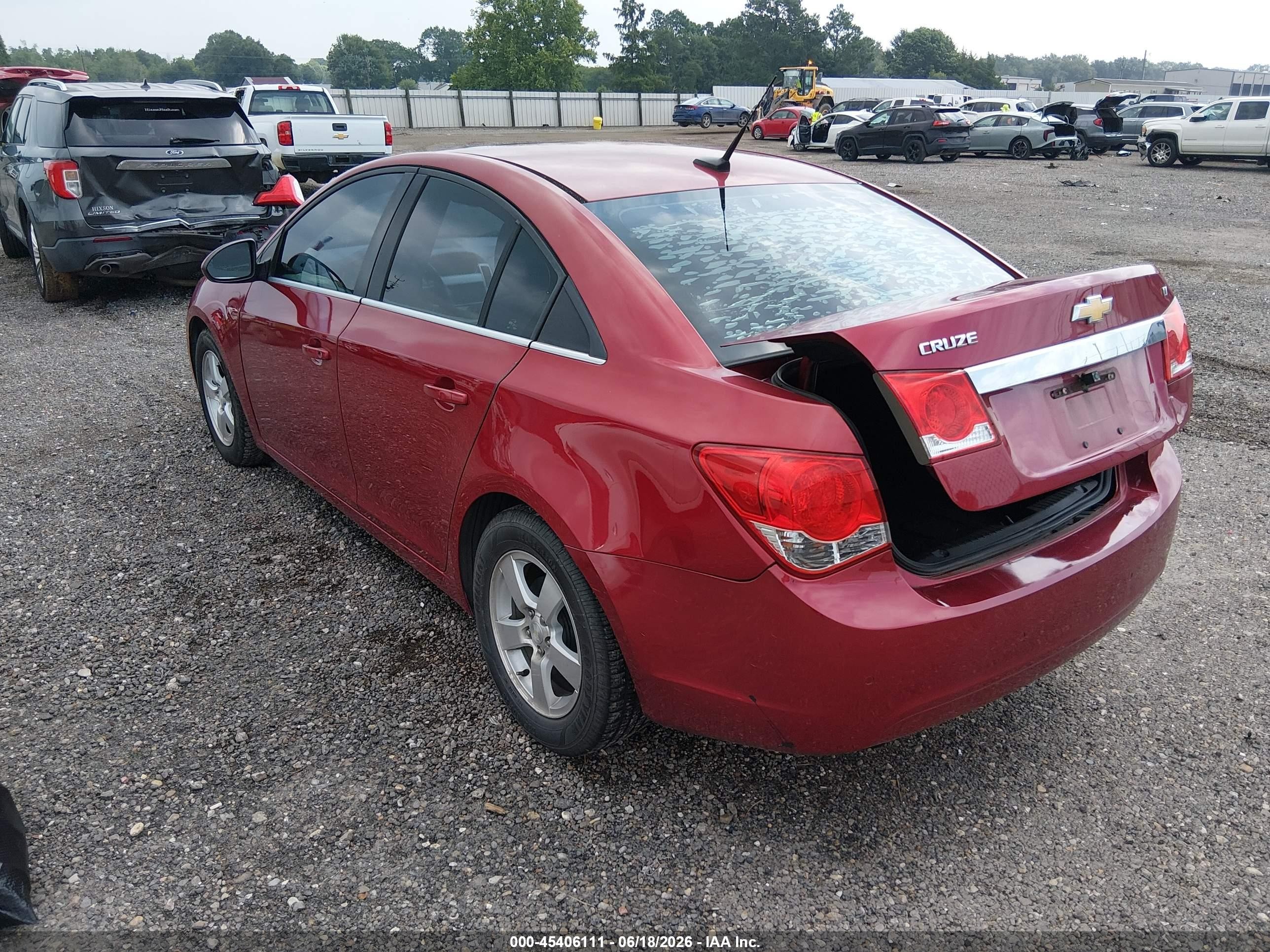 2012 Chevrolet Cruze 1lt Красный vin: 1G1PF5SC9C7186305