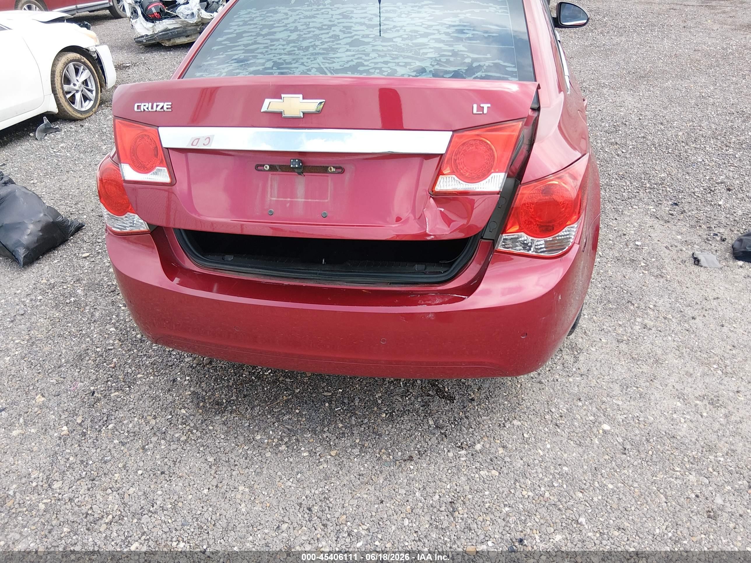 2012 Chevrolet Cruze 1lt Красный vin: 1G1PF5SC9C7186305