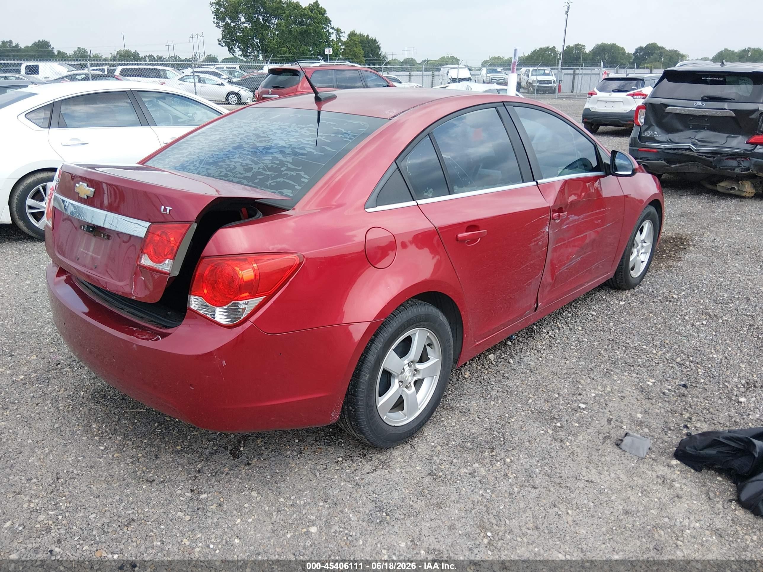 2012 Chevrolet Cruze 1lt Красный vin: 1G1PF5SC9C7186305