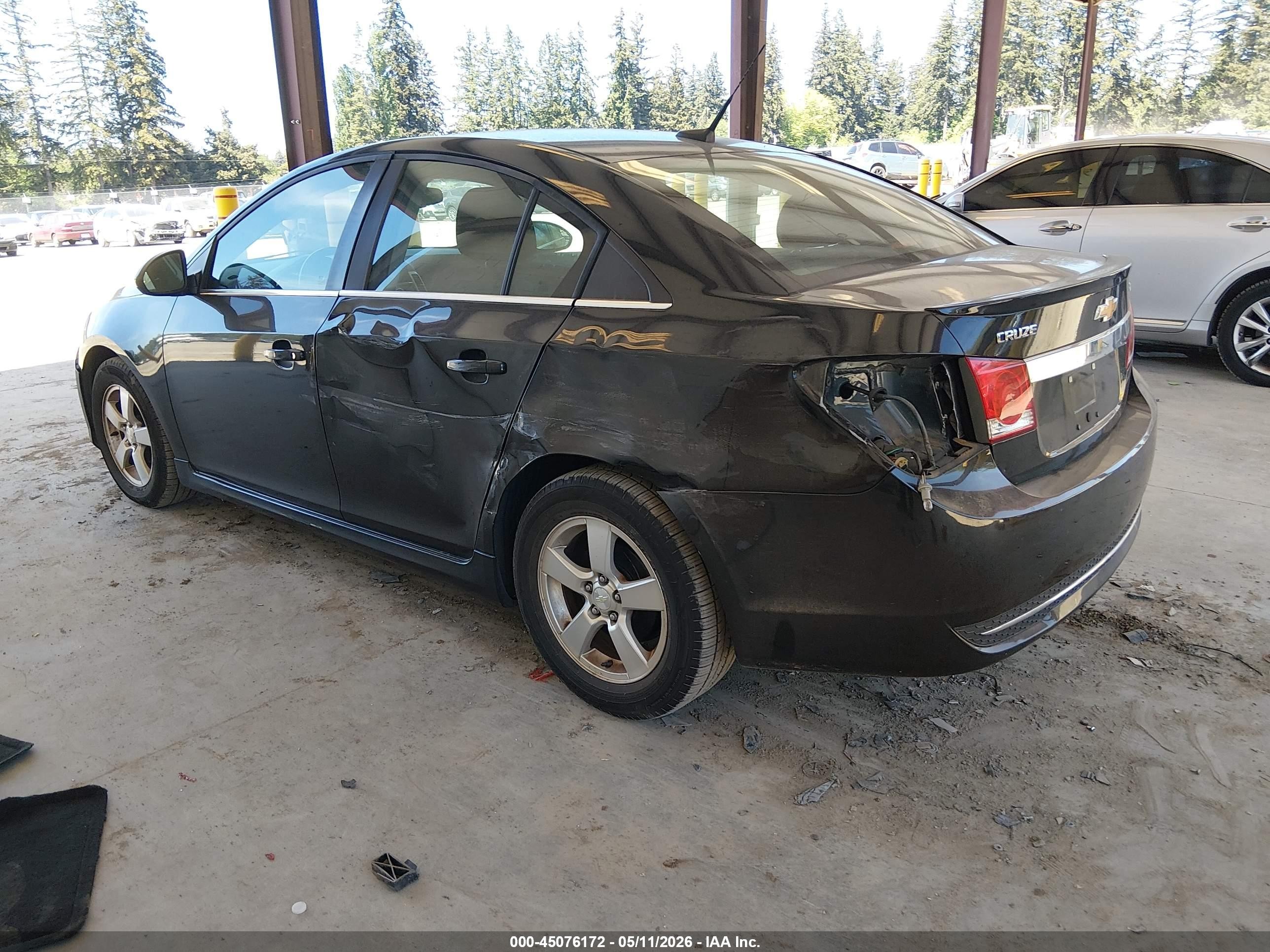 2012 Chevrolet Cruze 1lt Black vin: 1G1PF5SC9C7241738