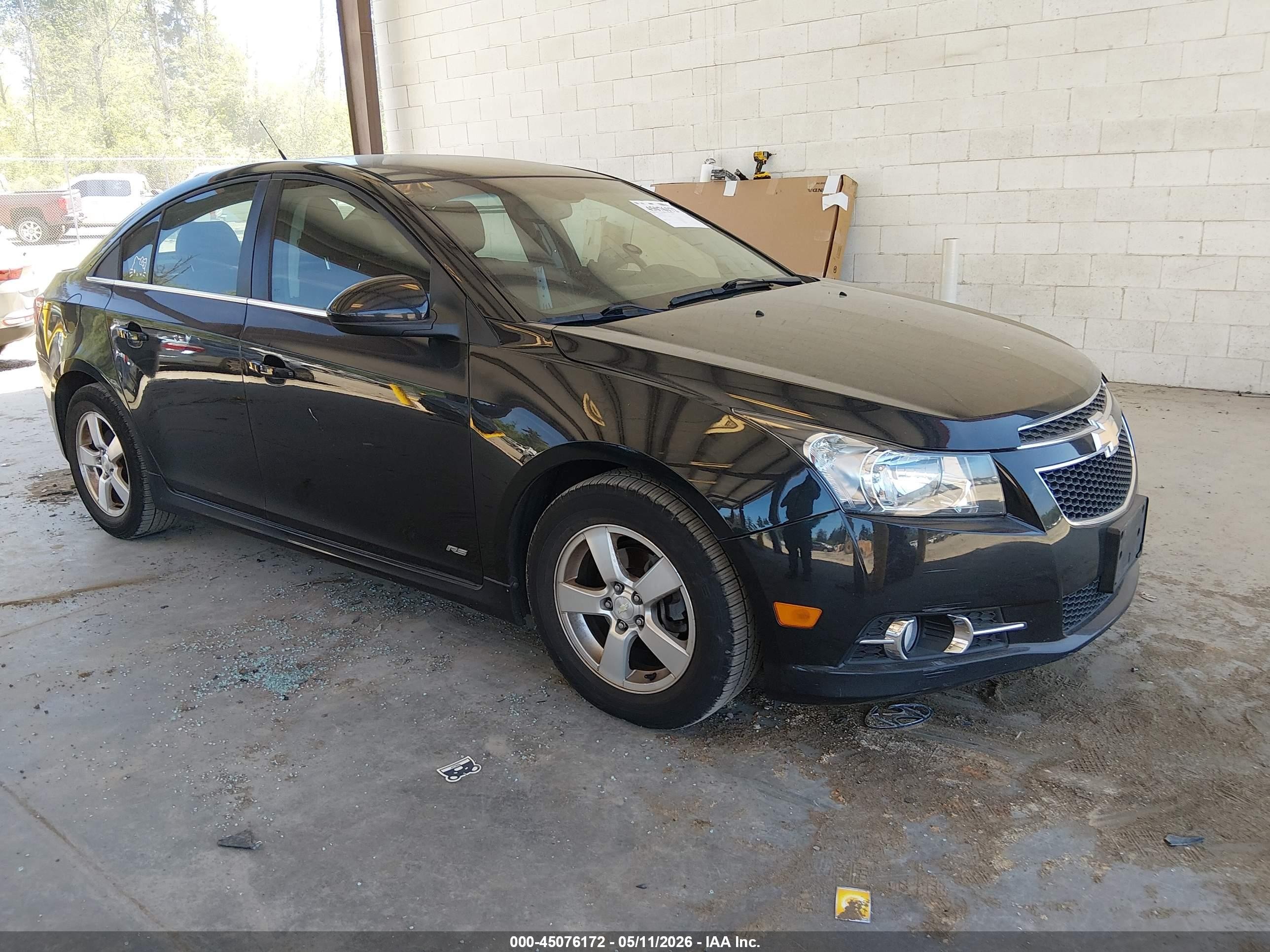 2012 Chevrolet Cruze 1lt Black vin: 1G1PF5SC9C7241738