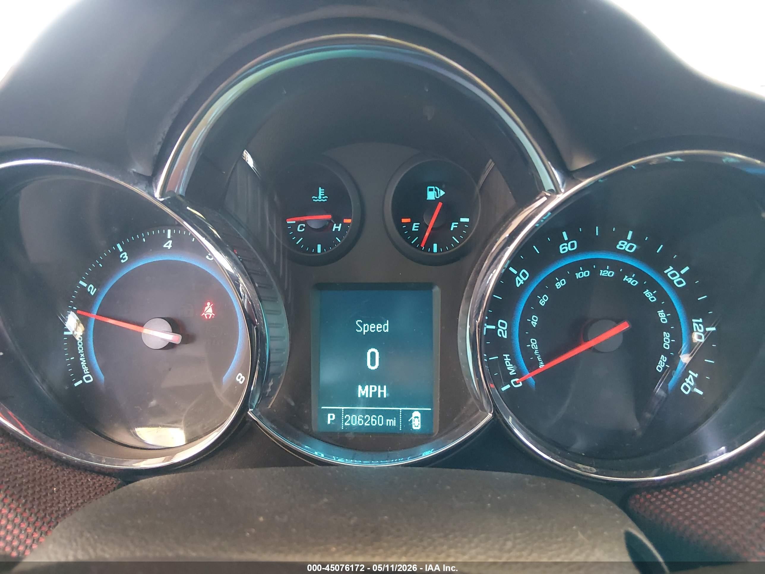 2012 Chevrolet Cruze 1lt Black vin: 1G1PF5SC9C7241738