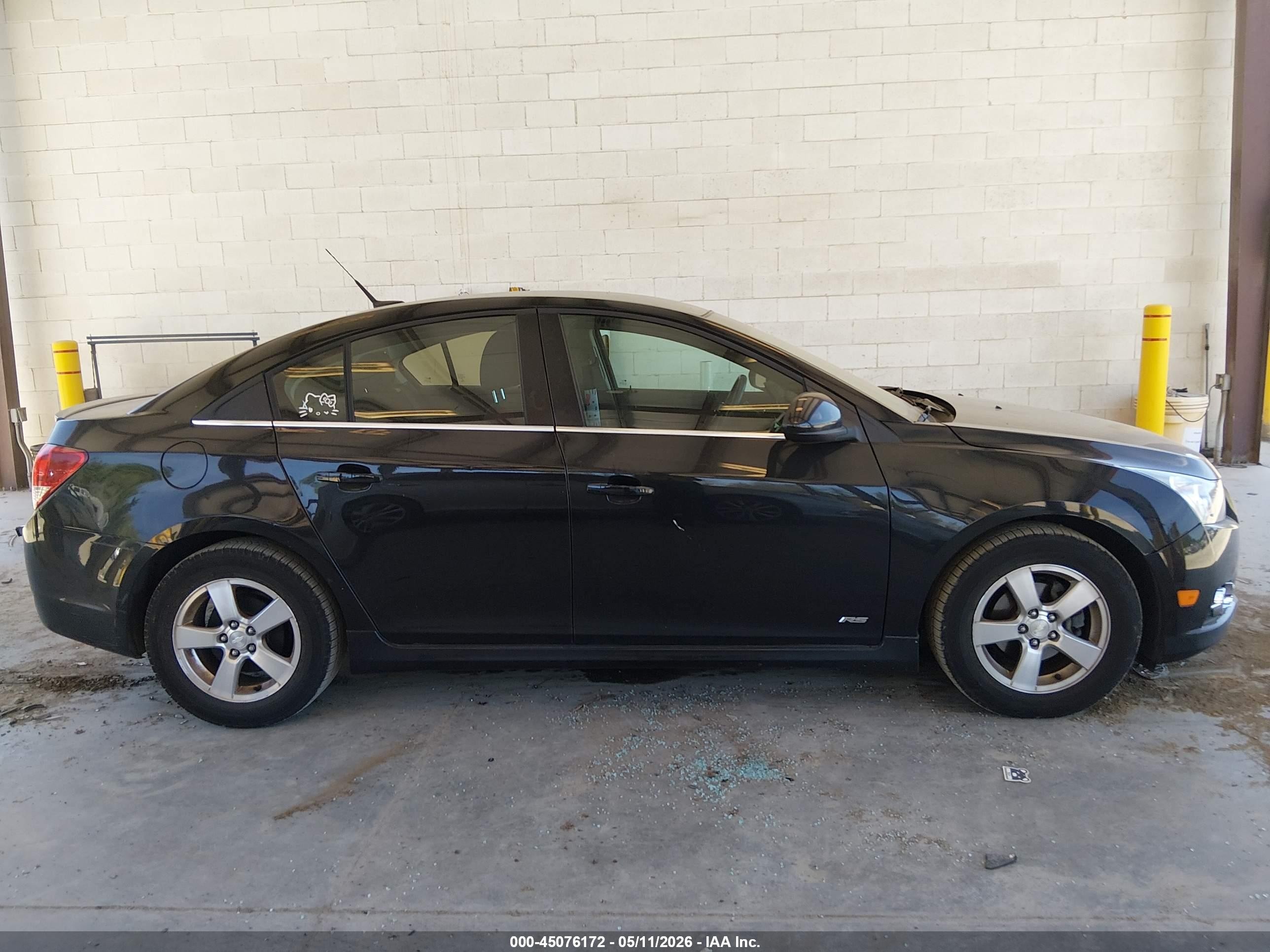 2012 Chevrolet Cruze 1lt Black vin: 1G1PF5SC9C7241738