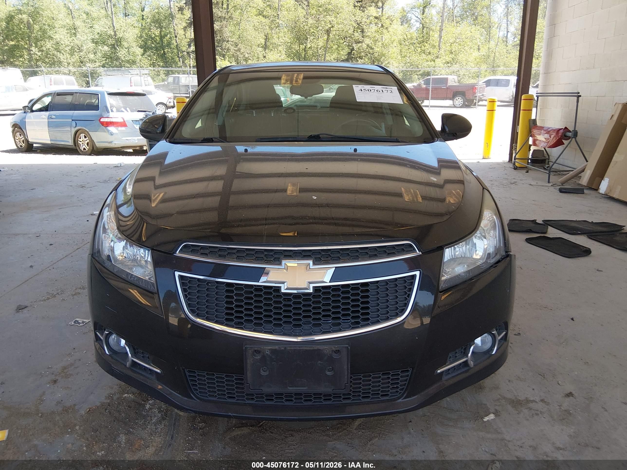 2012 Chevrolet Cruze 1lt Black vin: 1G1PF5SC9C7241738