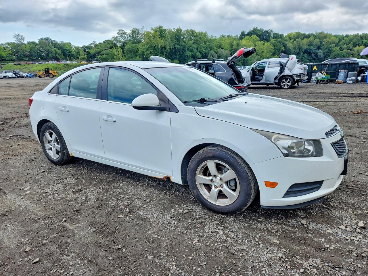 2012 Chevrolet Cruze Lt White vin: 1G1PF5SC9C7242758
