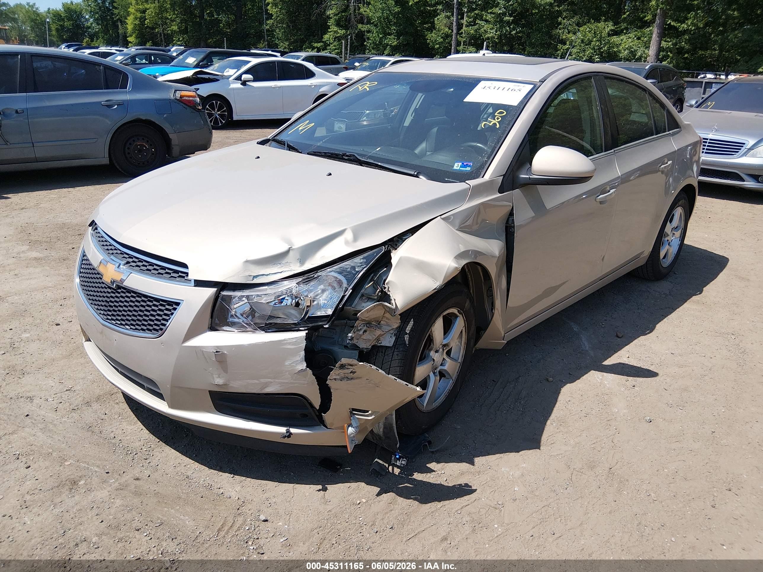 2012 Chevrolet Cruze 1lt Gold vin: 1G1PF5SC9C7245692
