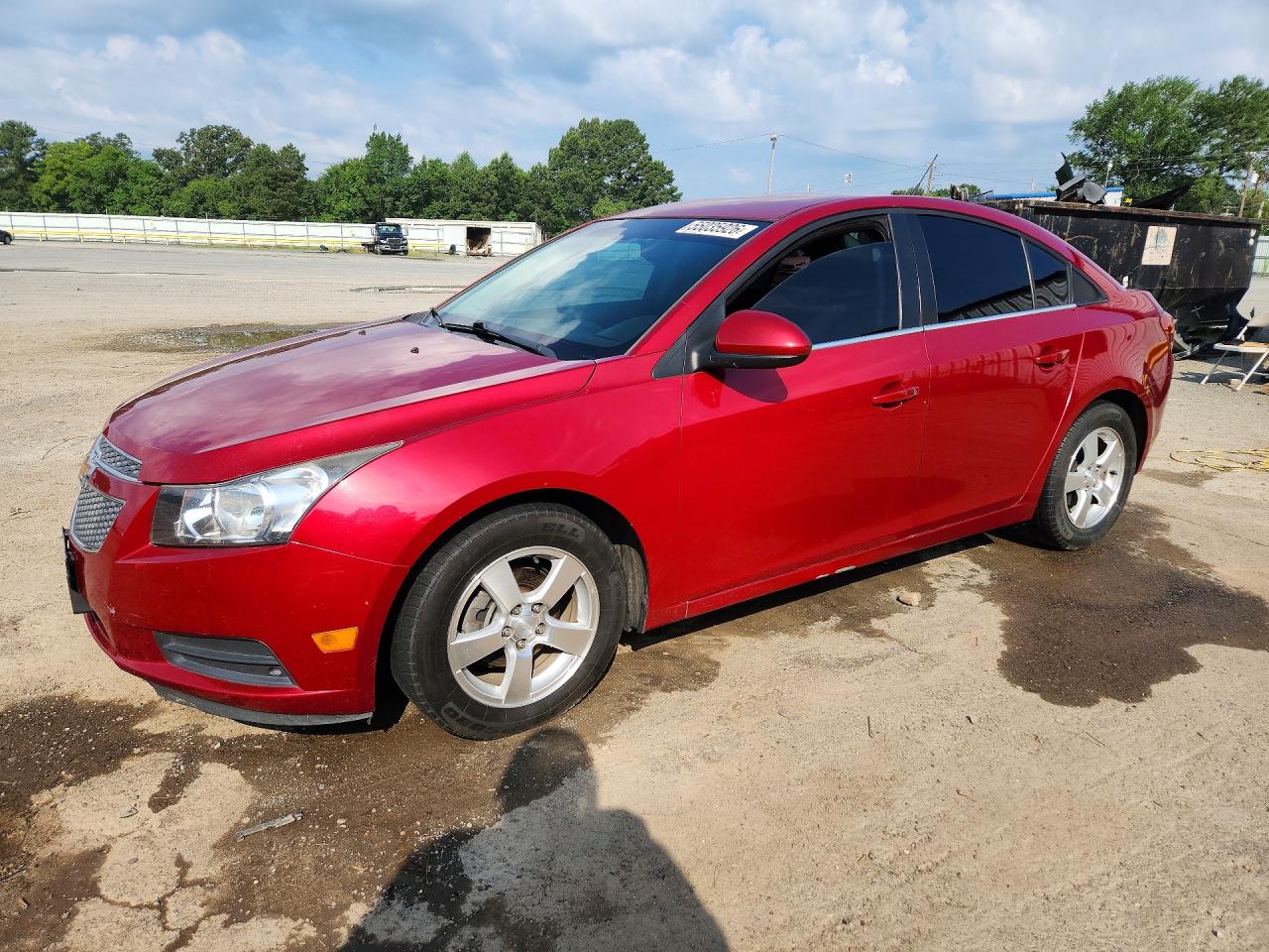 2012 Chevrolet Cruze Lt Red vin: 1G1PF5SC9C7304322