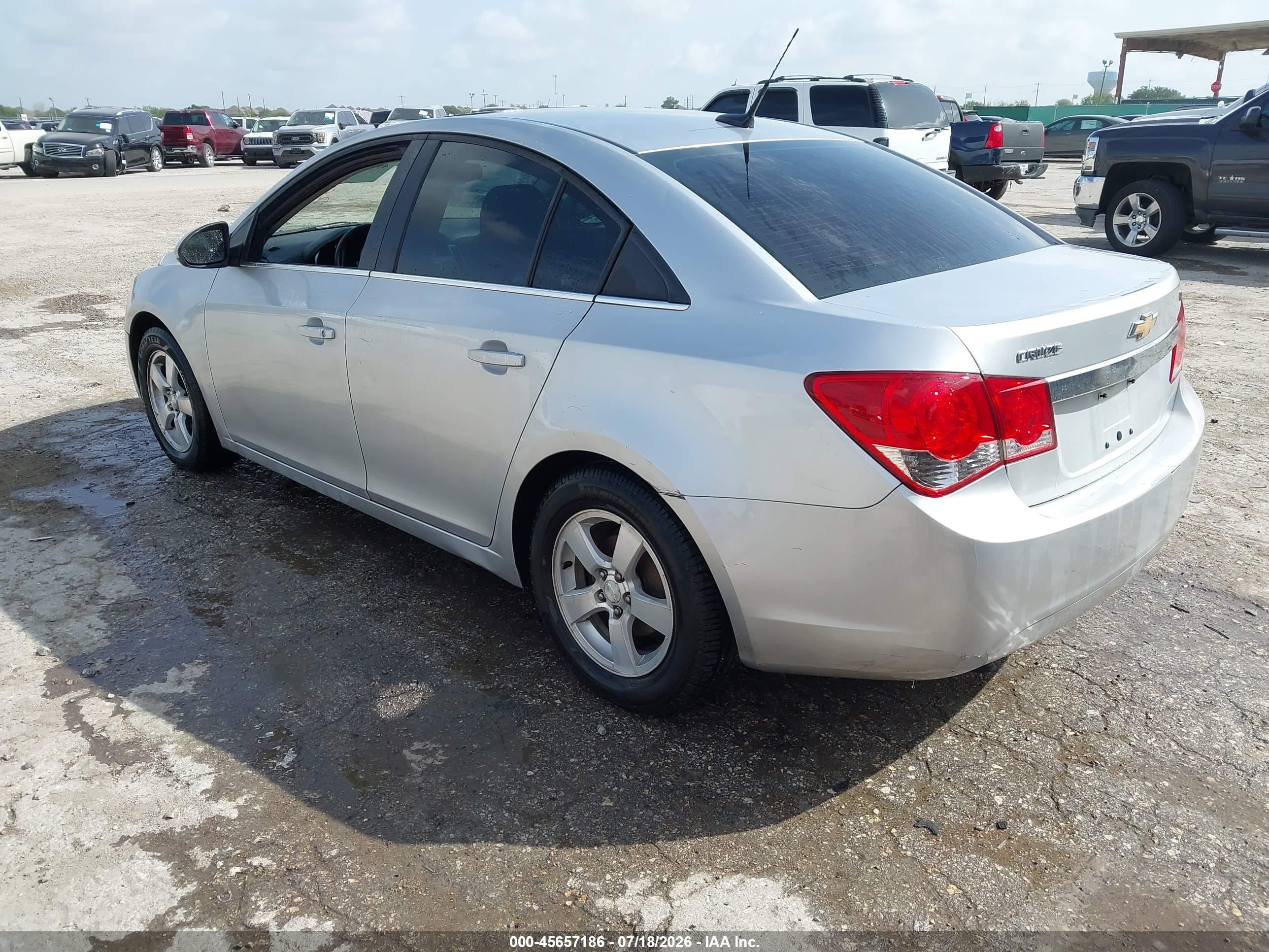2012 Chevrolet Cruze 1lt Silver vin: 1G1PF5SC9C7330578