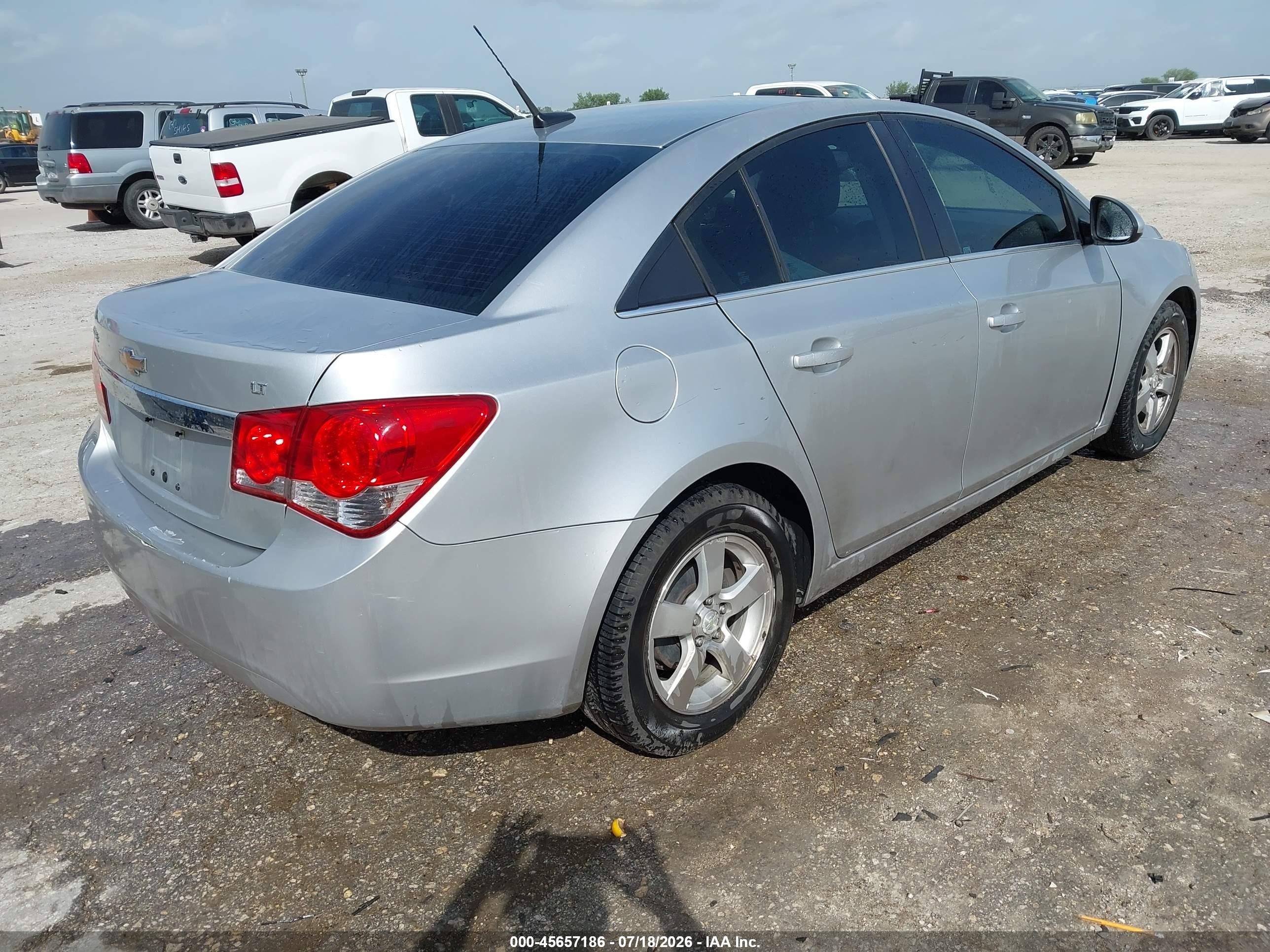 2012 Chevrolet Cruze 1lt Silver vin: 1G1PF5SC9C7330578