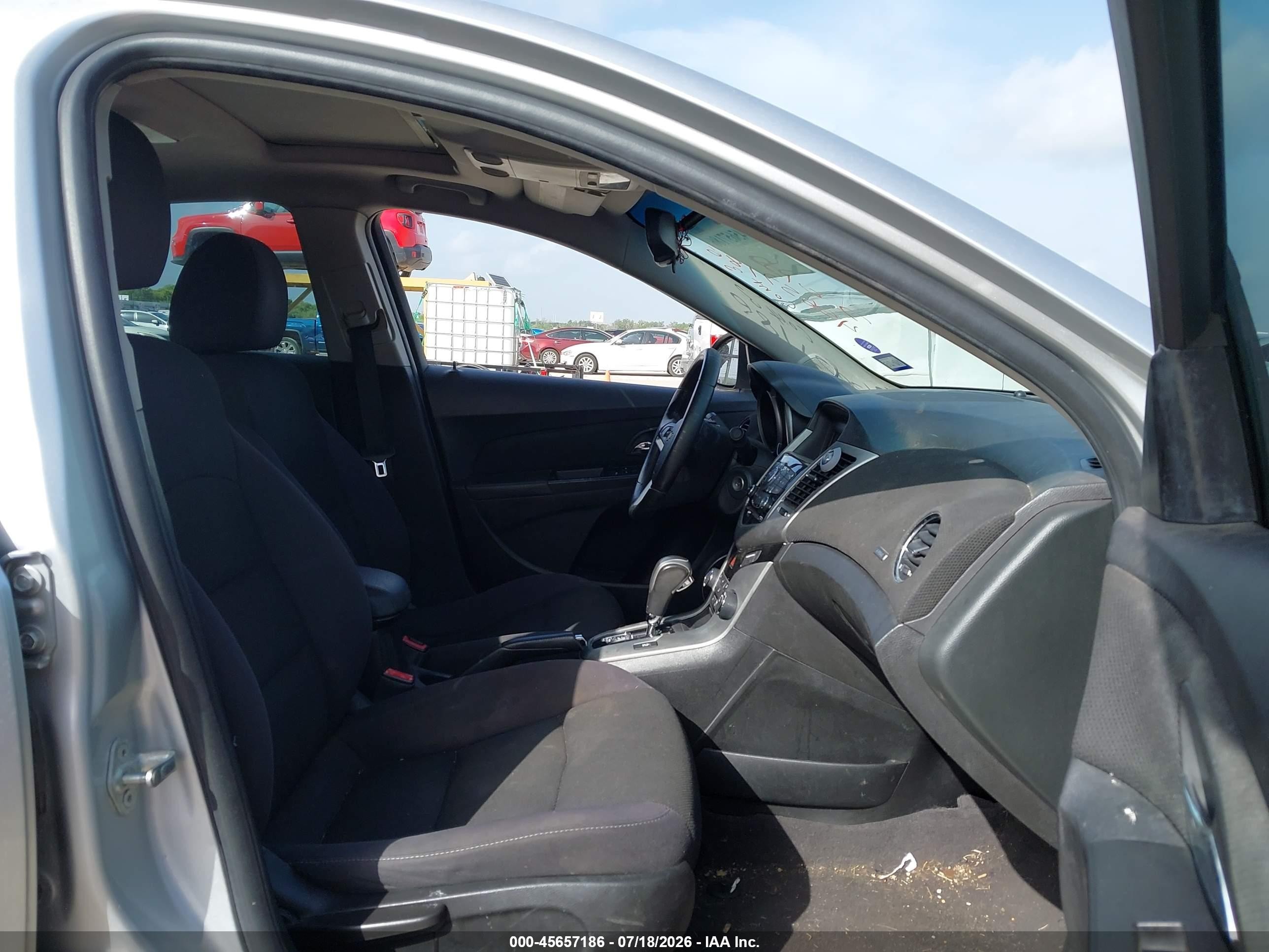 2012 Chevrolet Cruze 1lt Silver vin: 1G1PF5SC9C7330578