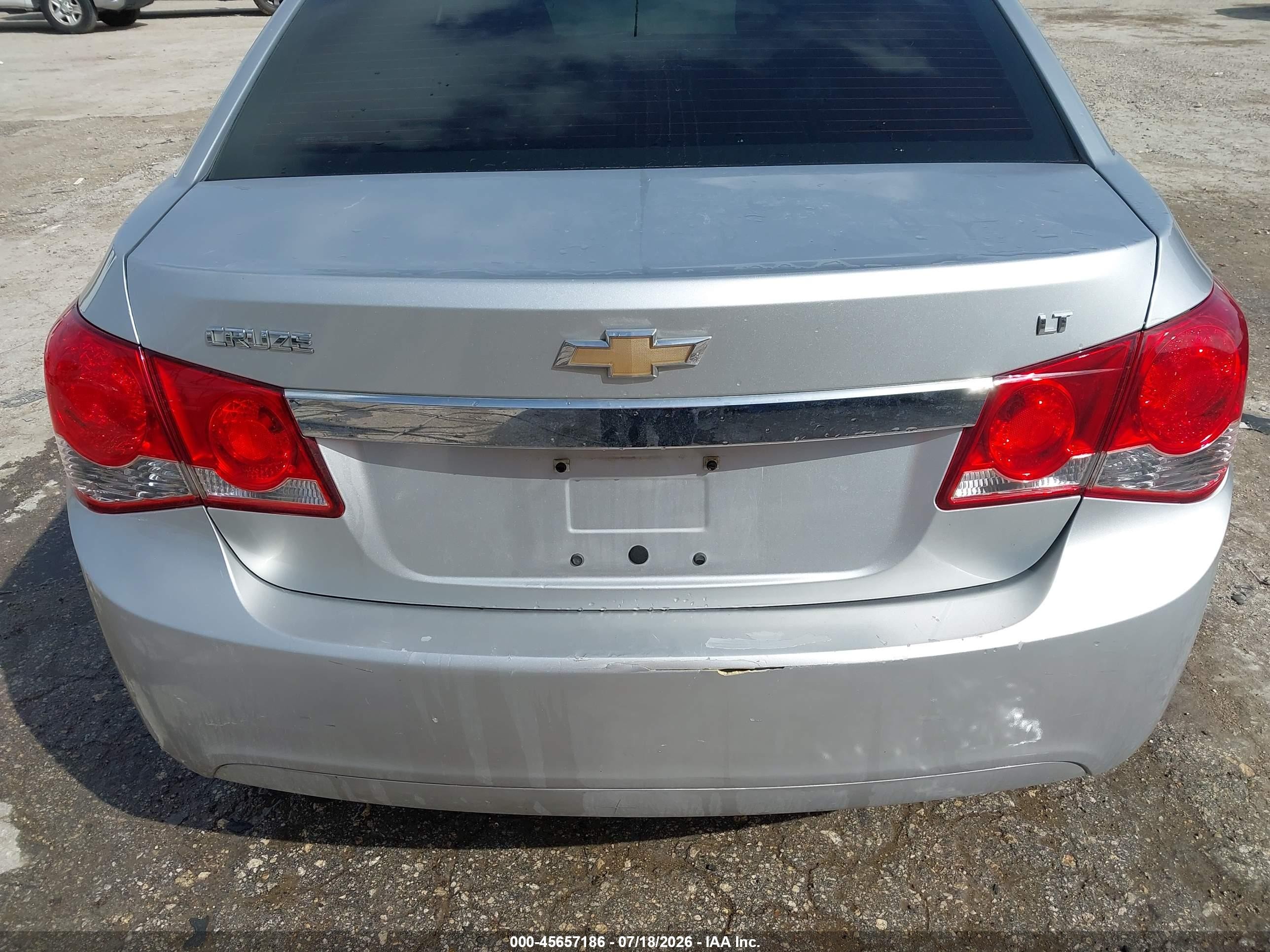 2012 Chevrolet Cruze 1lt Silver vin: 1G1PF5SC9C7330578