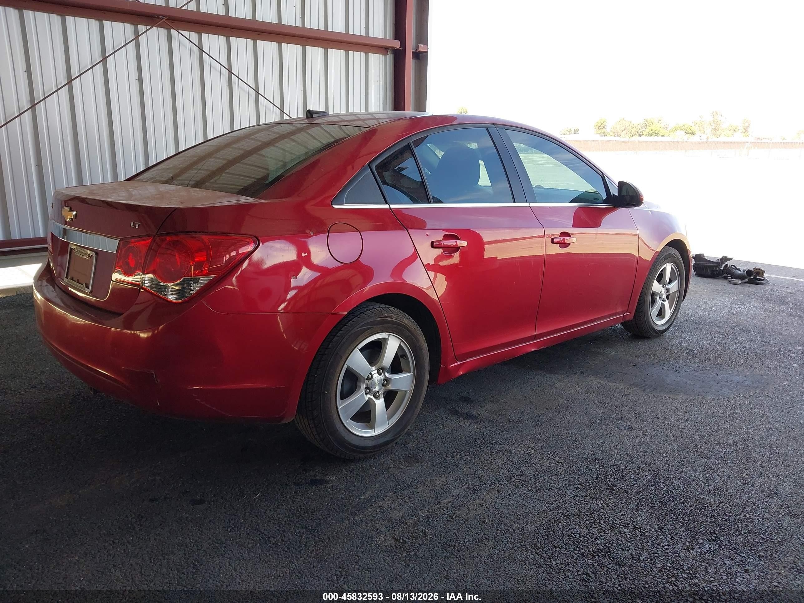 2012 Chevrolet Cruze 1lt Бордовый vin: 1G1PF5SC9C7347963