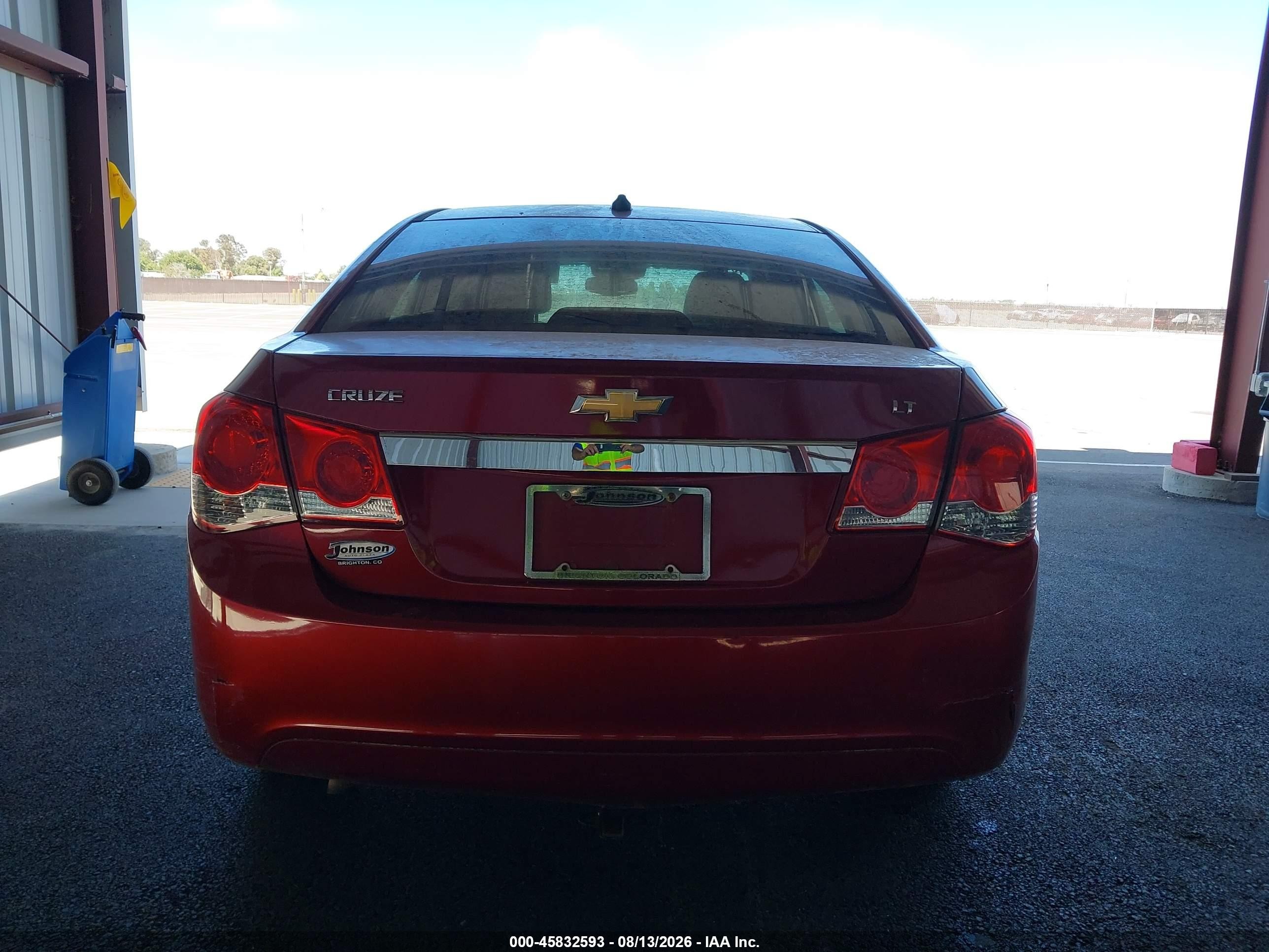 2012 Chevrolet Cruze 1lt Бордовый vin: 1G1PF5SC9C7347963
